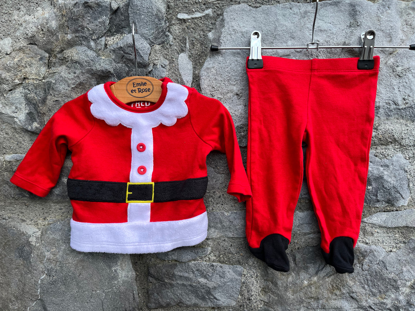Santa top&pants 0-1m (50-56cm)