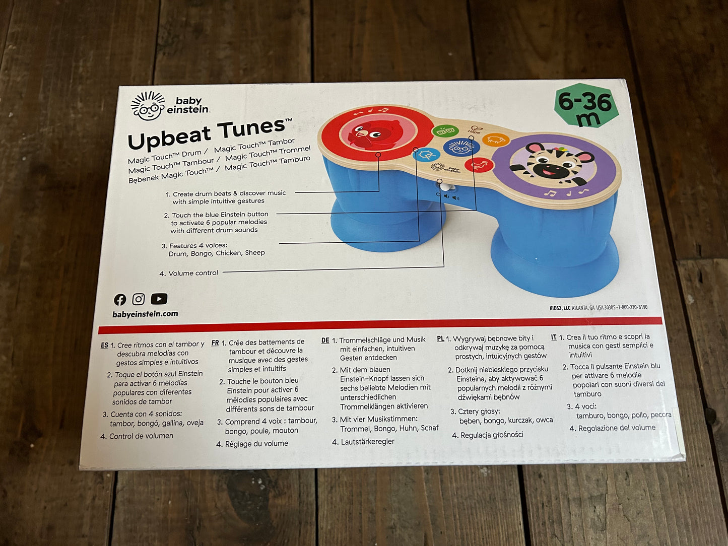 Baby Einstein magic touch drums Upbeat tunes