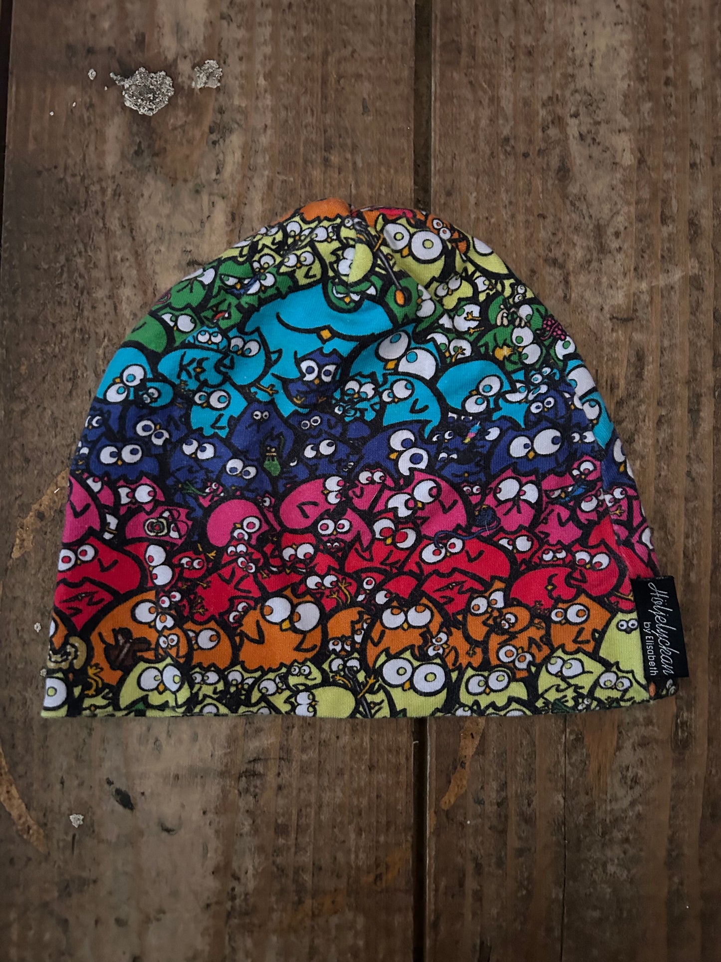 Rainbow little bird baby's hat 0-3m (56-62cm)