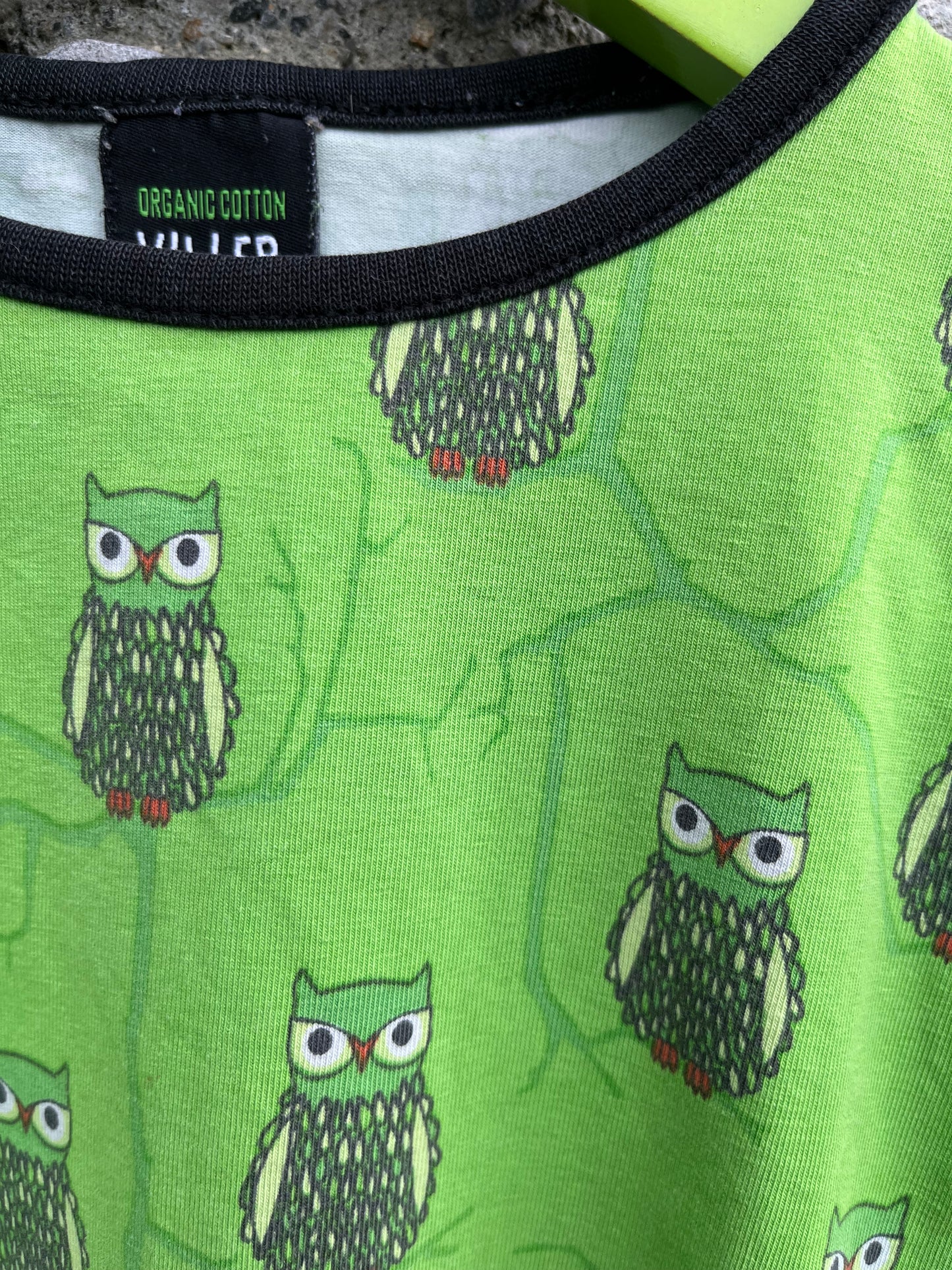 Green owls top 4y (104cm)