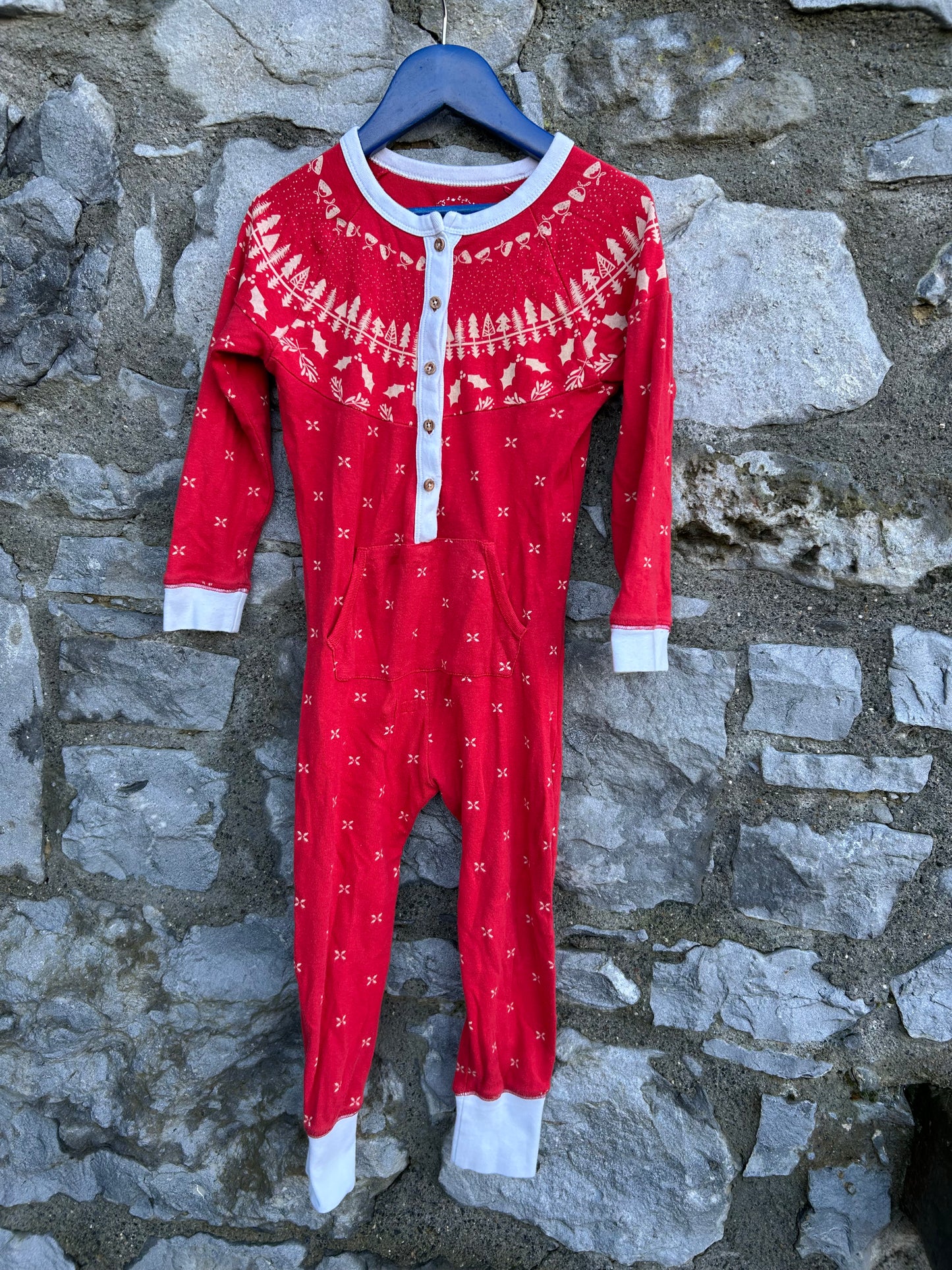 Red Christmas onesie 3-4y (98-104cm)