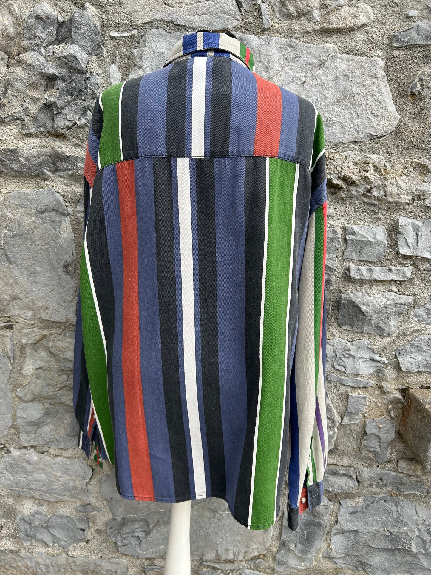 Colourful stripy shirt XL
