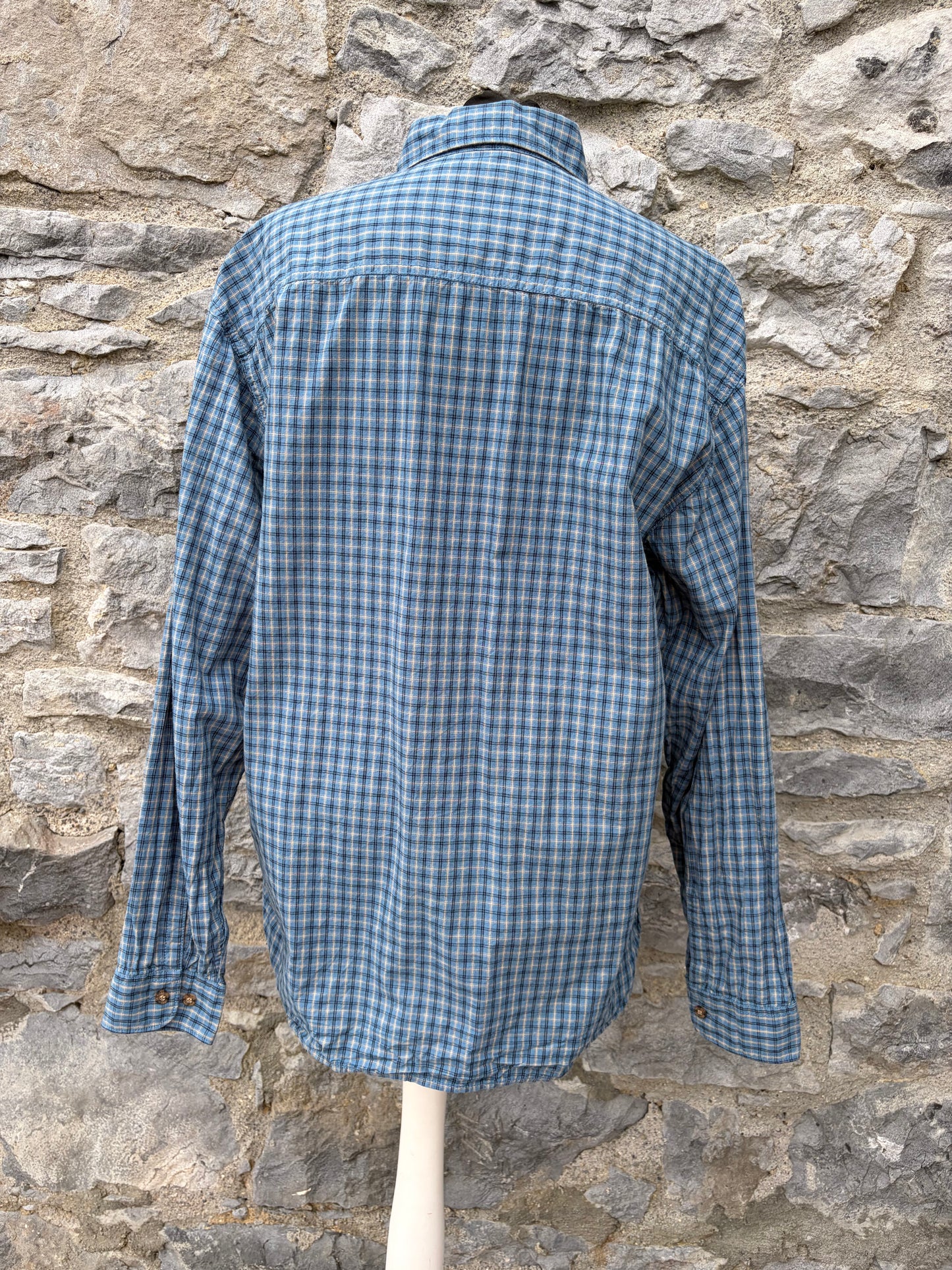 Blue check shirt Large