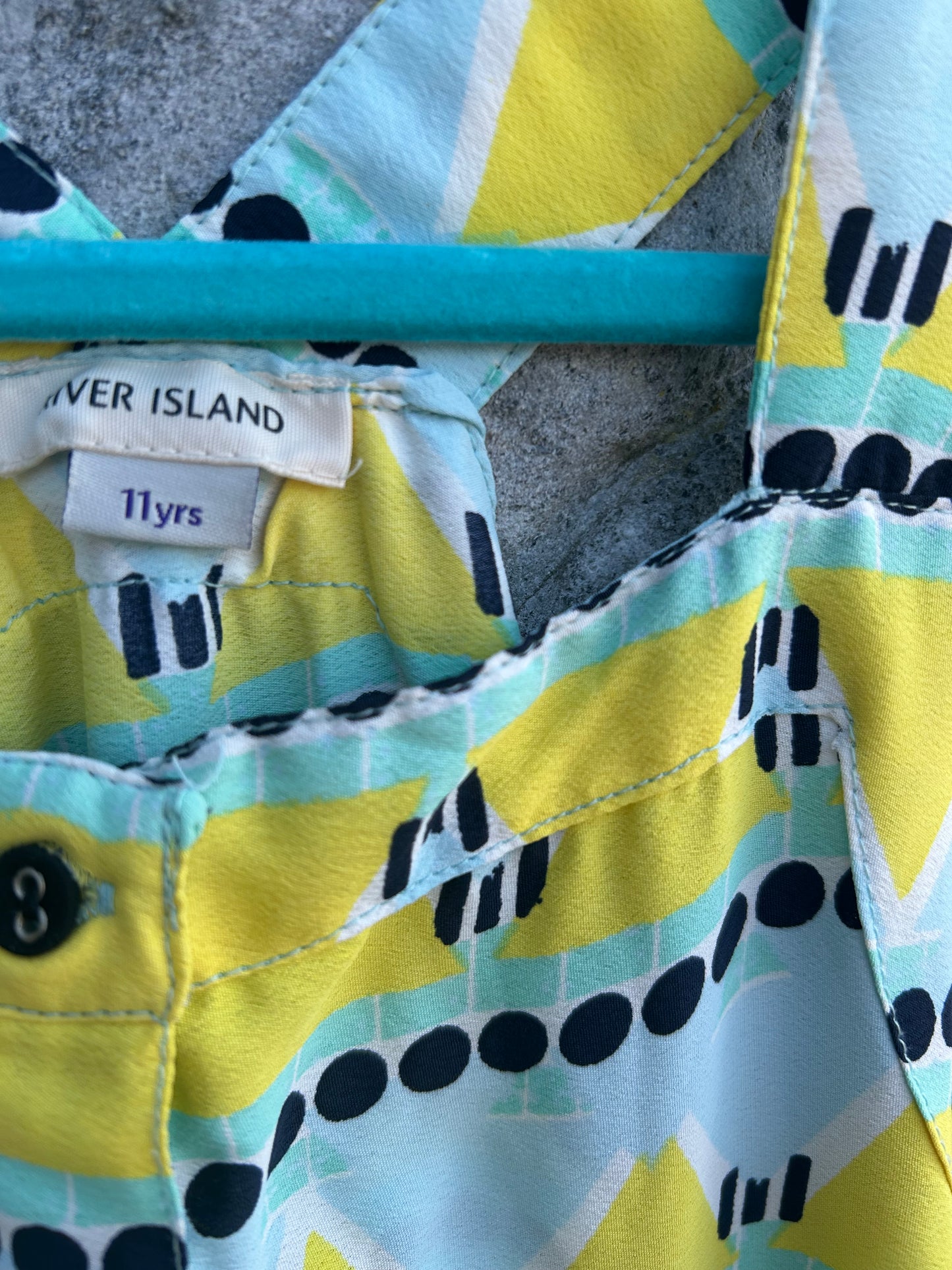 Green&yellow spotty jumpsuit 11y (146cm)
