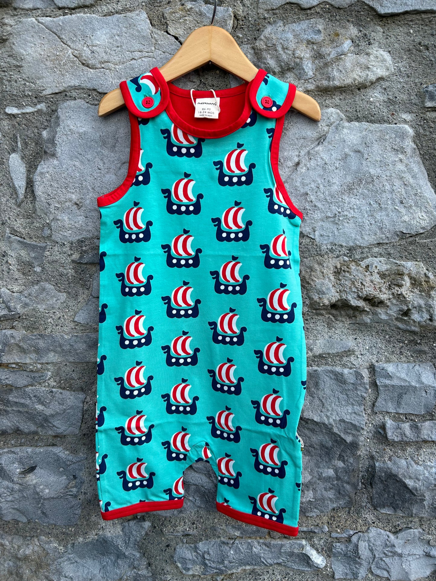 Viking ship romper 18-24m (86-92cm)