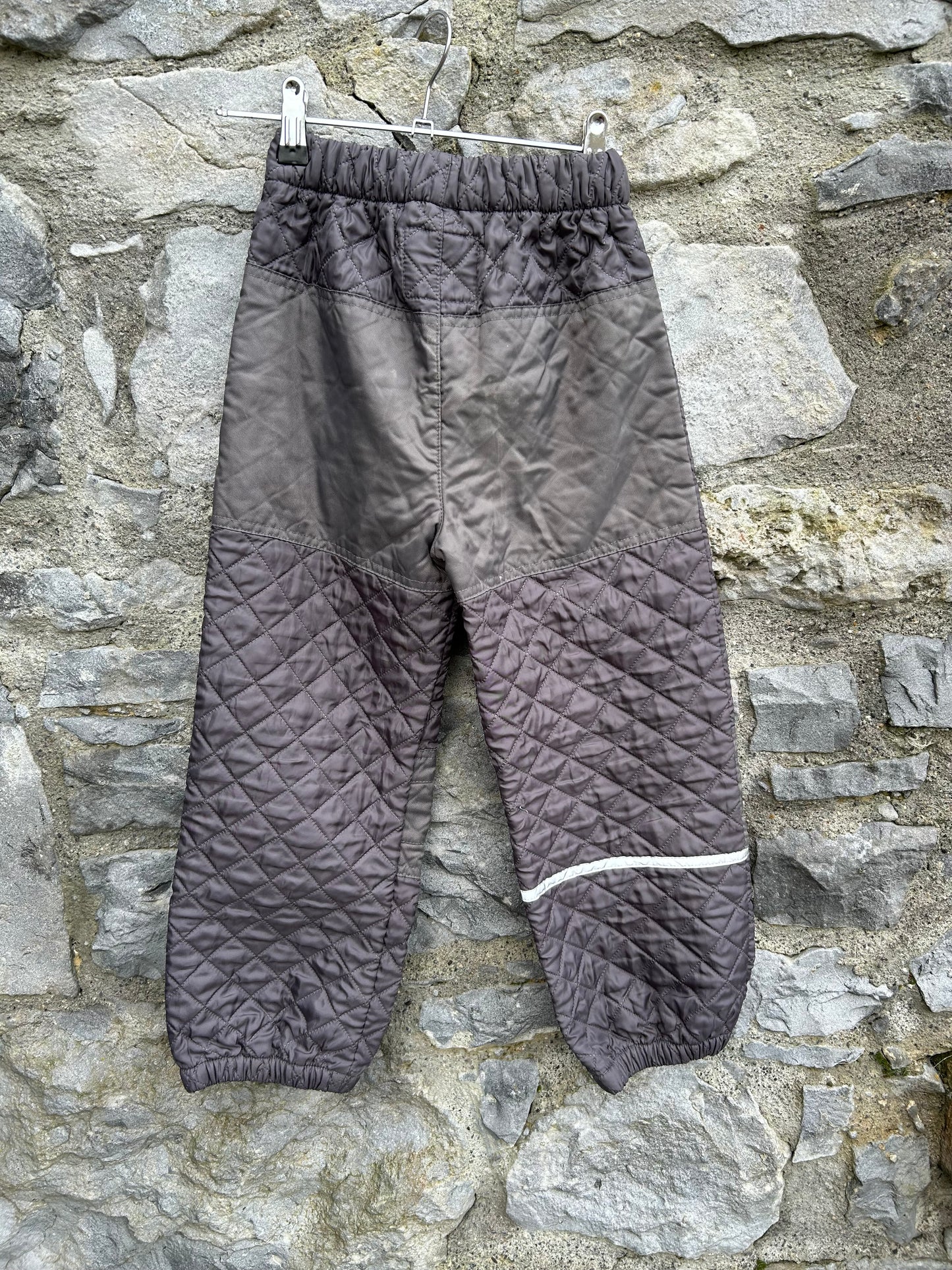 Charcoal quilted pants 7y (122cm)