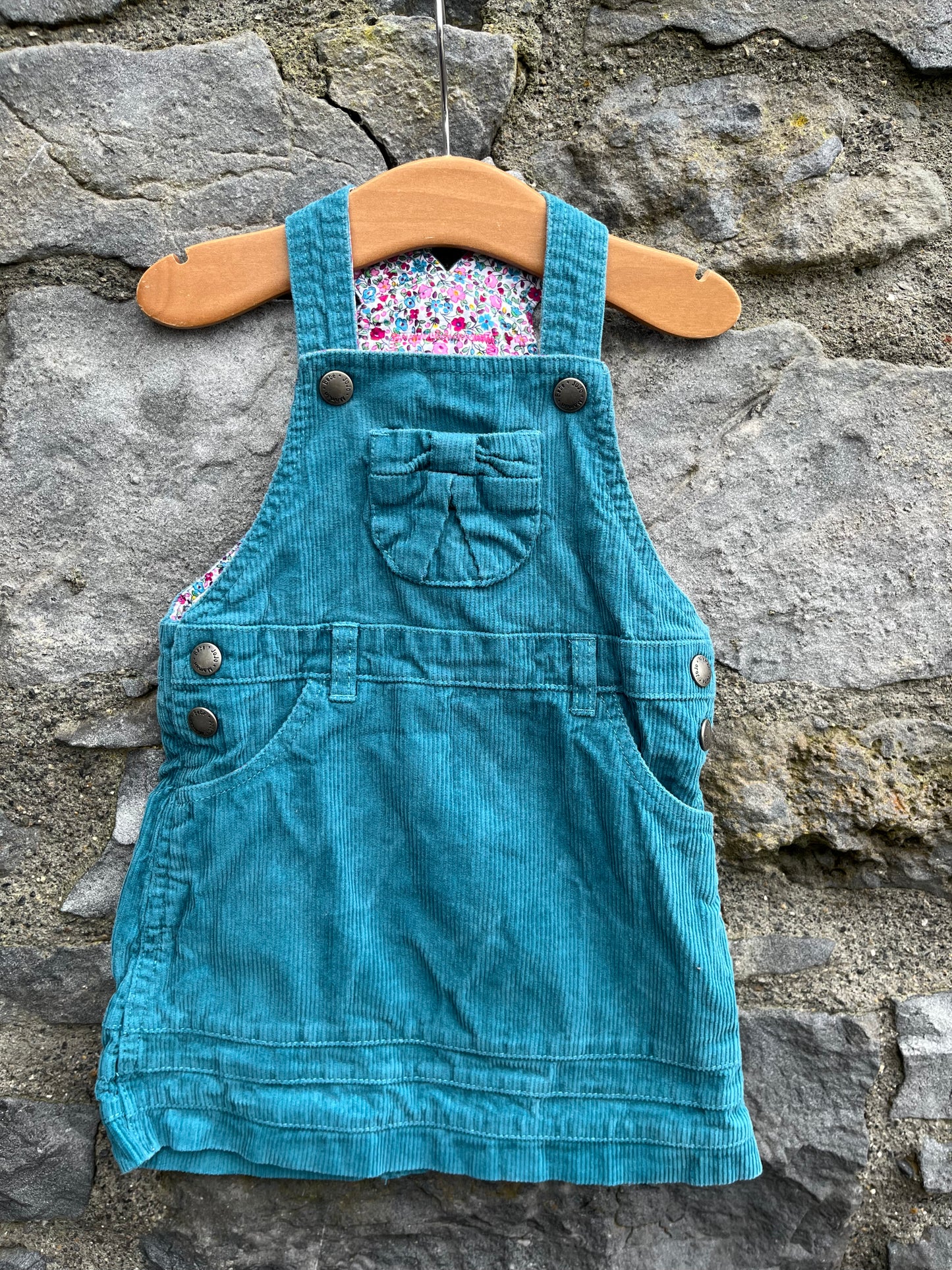 Teal cord pinafore 18-24m (86-92cm)