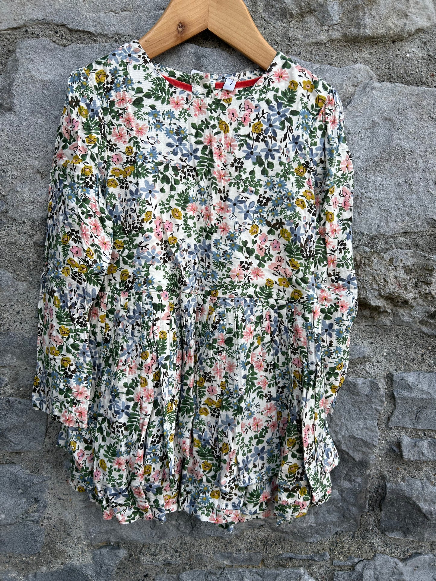 Floral cream dress 3-4y (98-104cm)