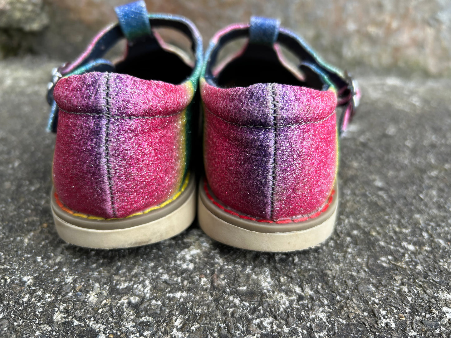 Rainbow Mary Jane shoes uk 9 (eu 27)