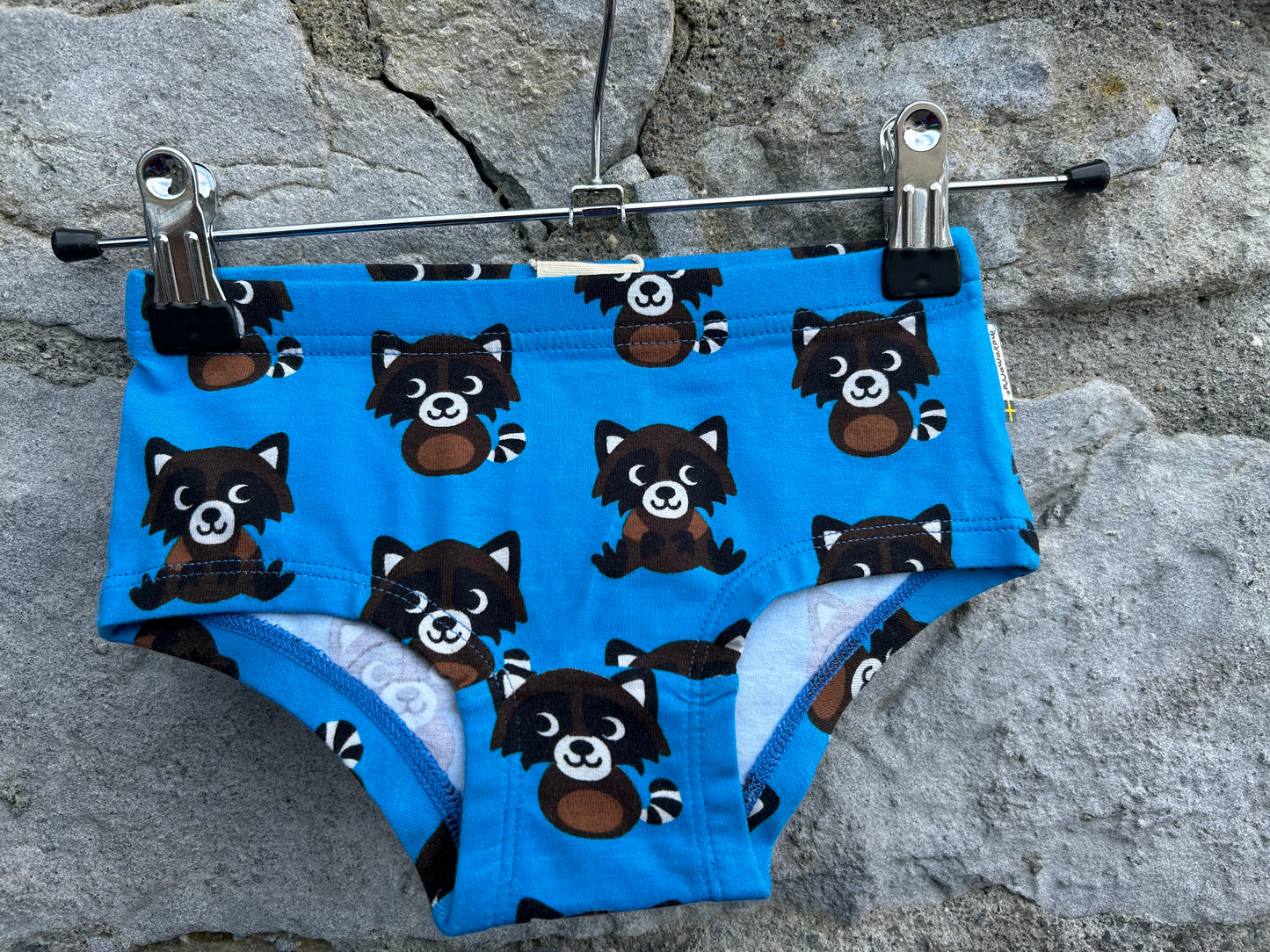 Blue raccoon briefs 3-4y (98-104cm)