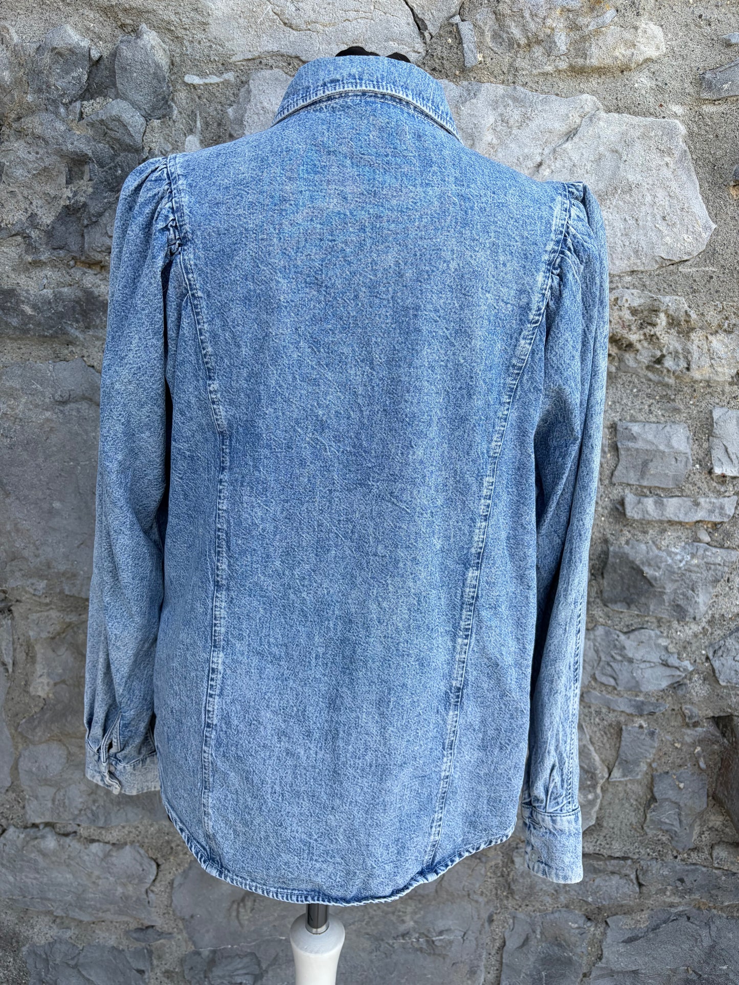 Puffy sleeves Denim shirt uk 10