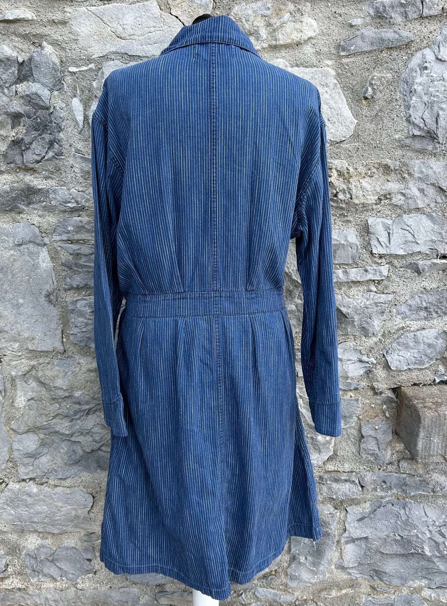 Blue stripy coat uk 14
