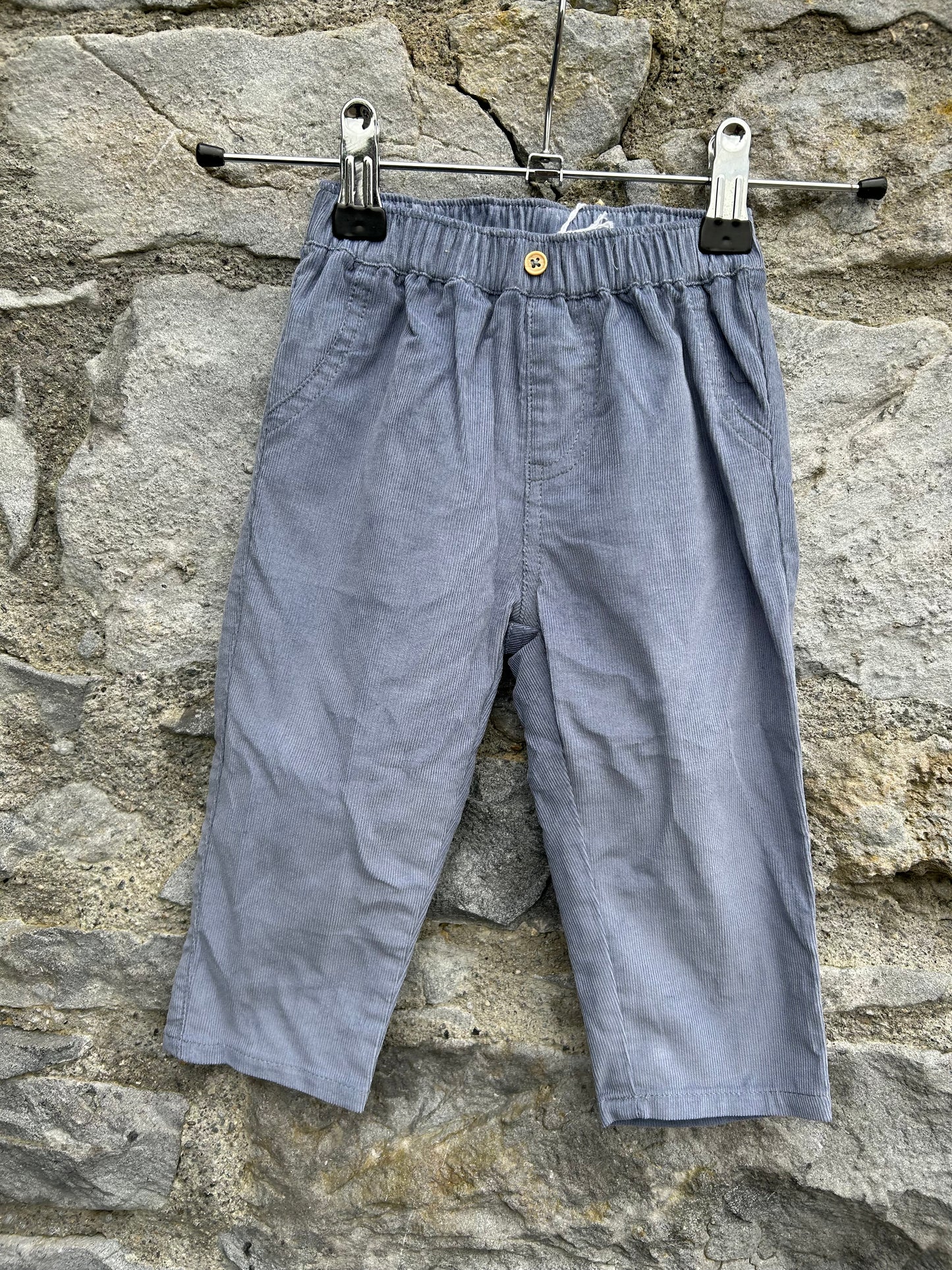Grey cord pants 6-9m (68-74cm)