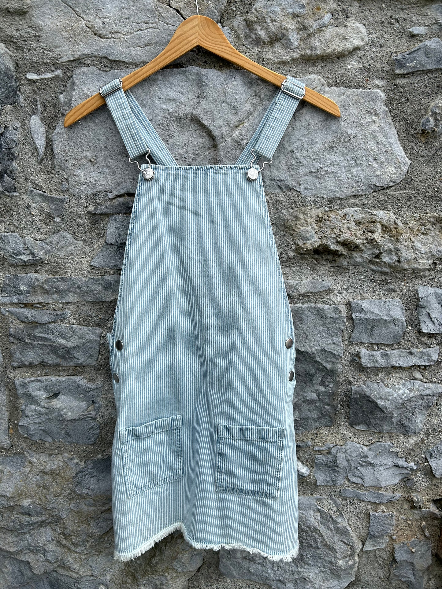 Stripy denim pinafore 12-13y (152-158cm)