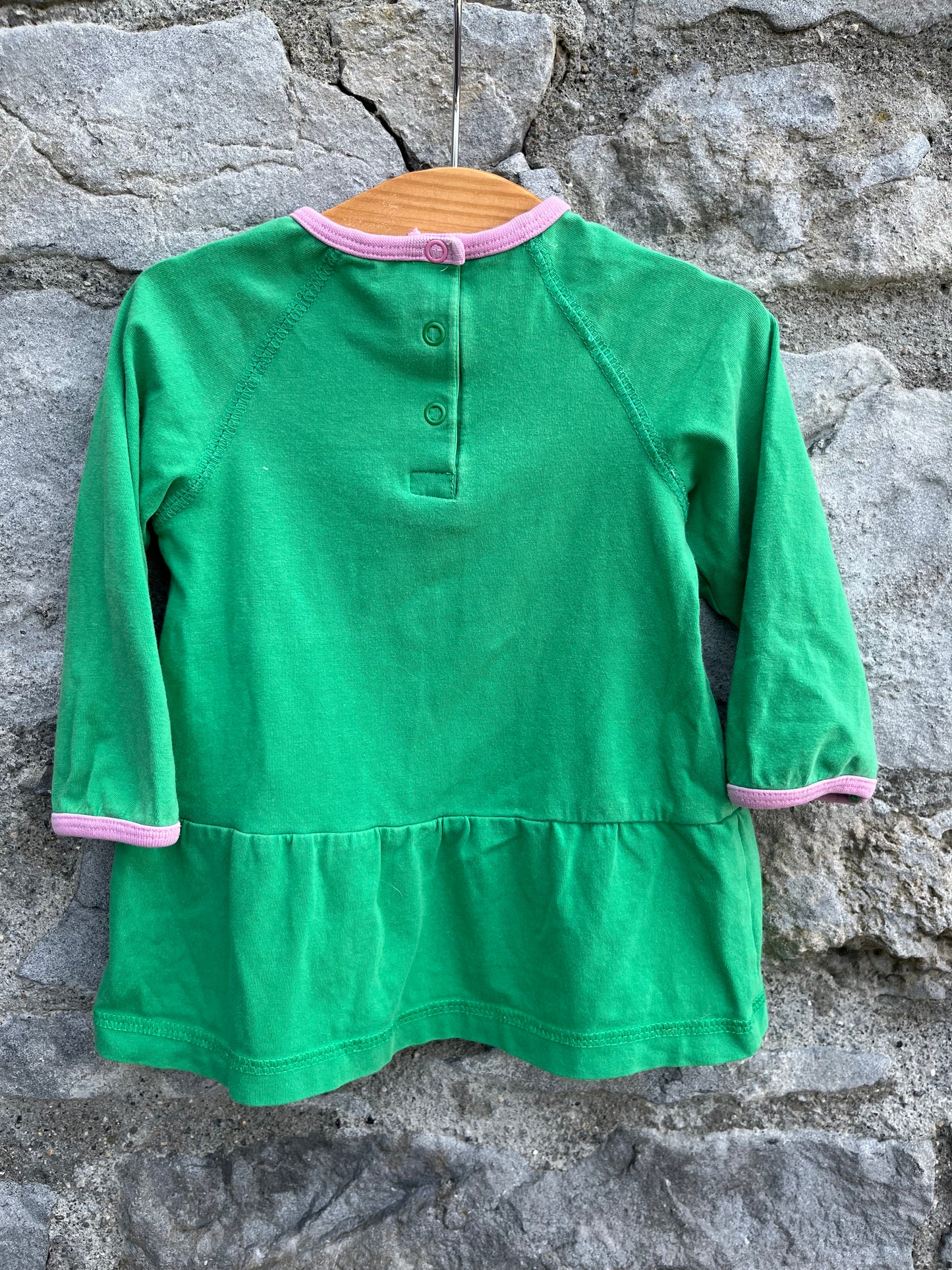 Bamse green tunic 6-9m (68-74cm)