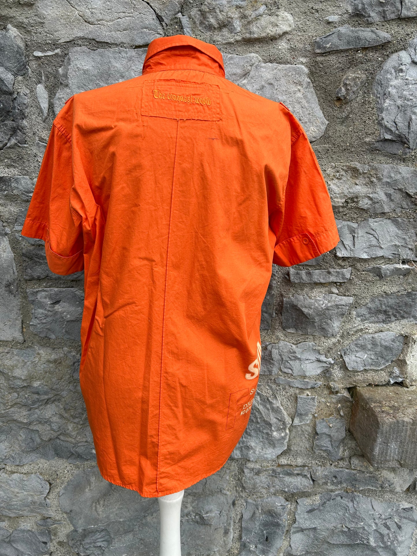 Y2K orange shirt Small