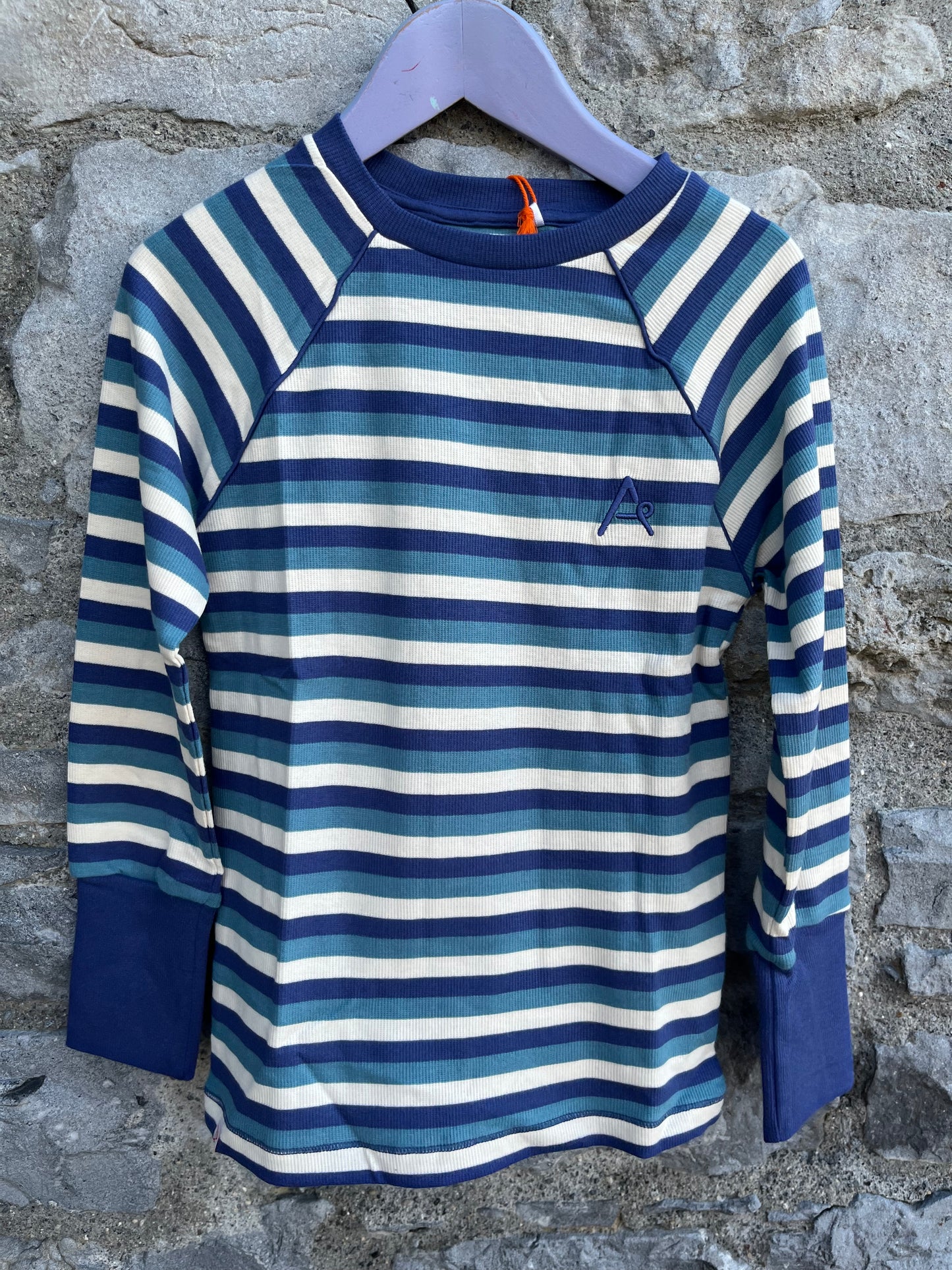 Blue Retro Stripes top 2y (92cm)