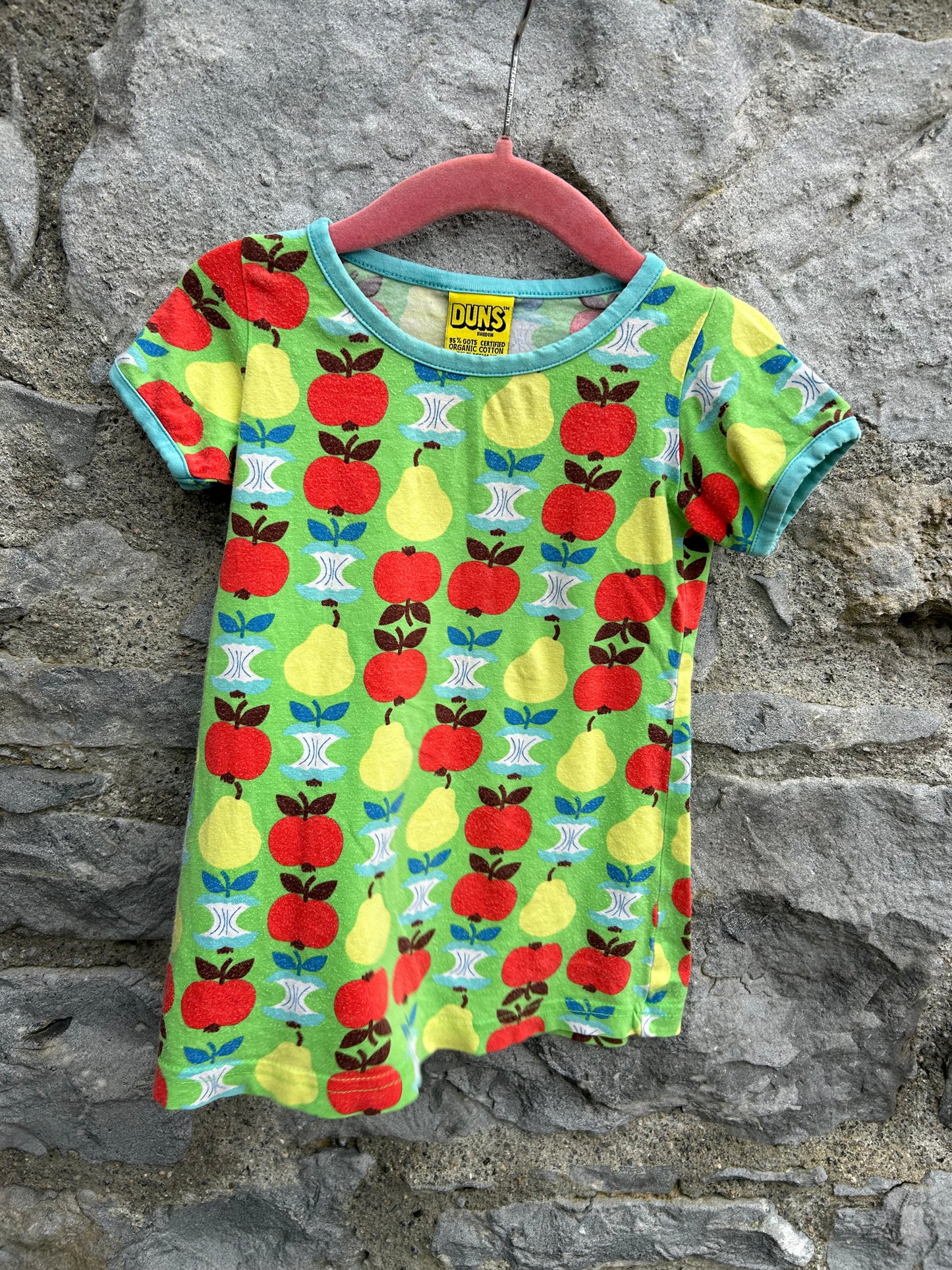 Pears&apples green tunic 9-12m (74-80cm)