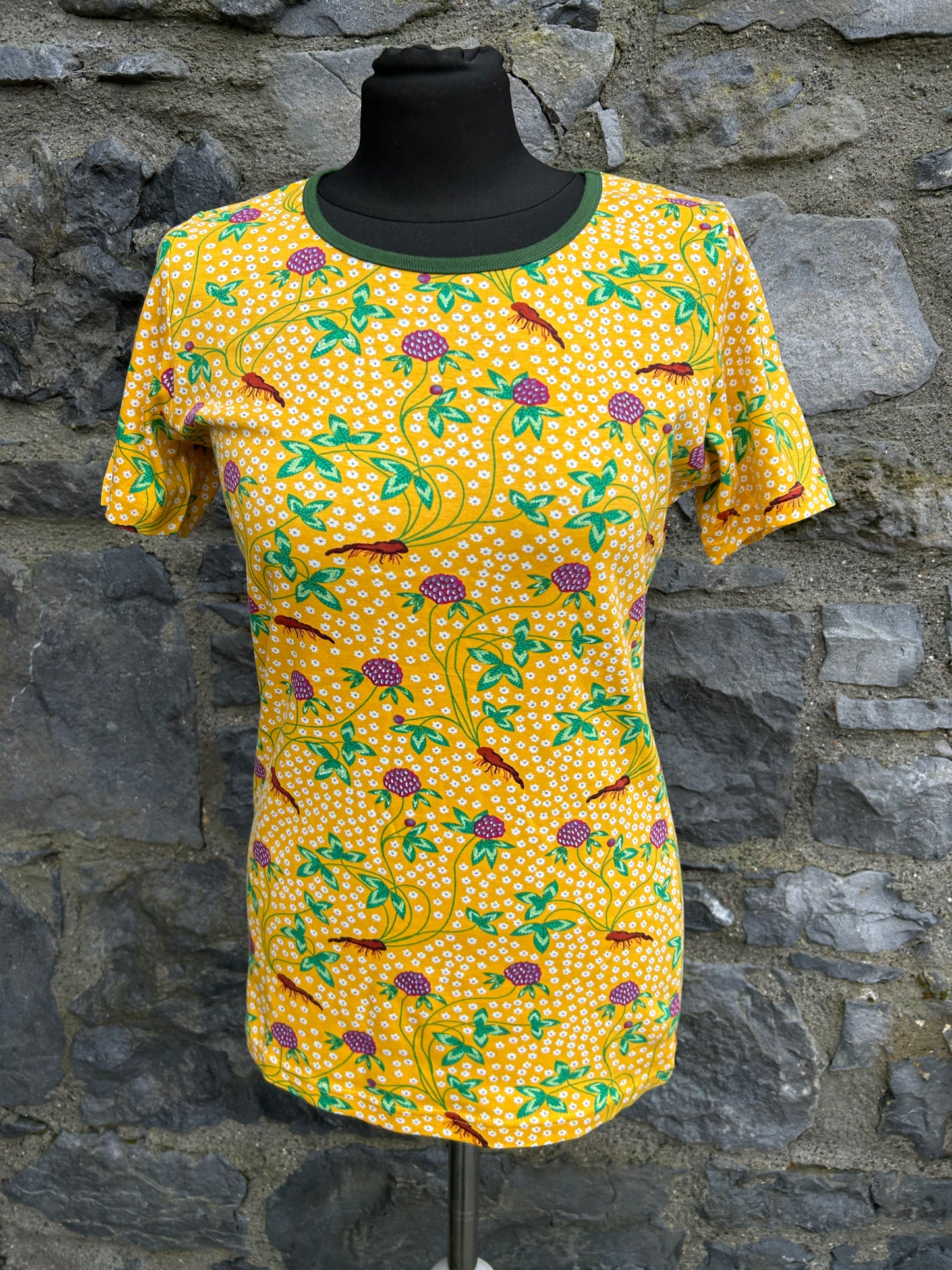Clover yellow T-shirt uk 10-12
