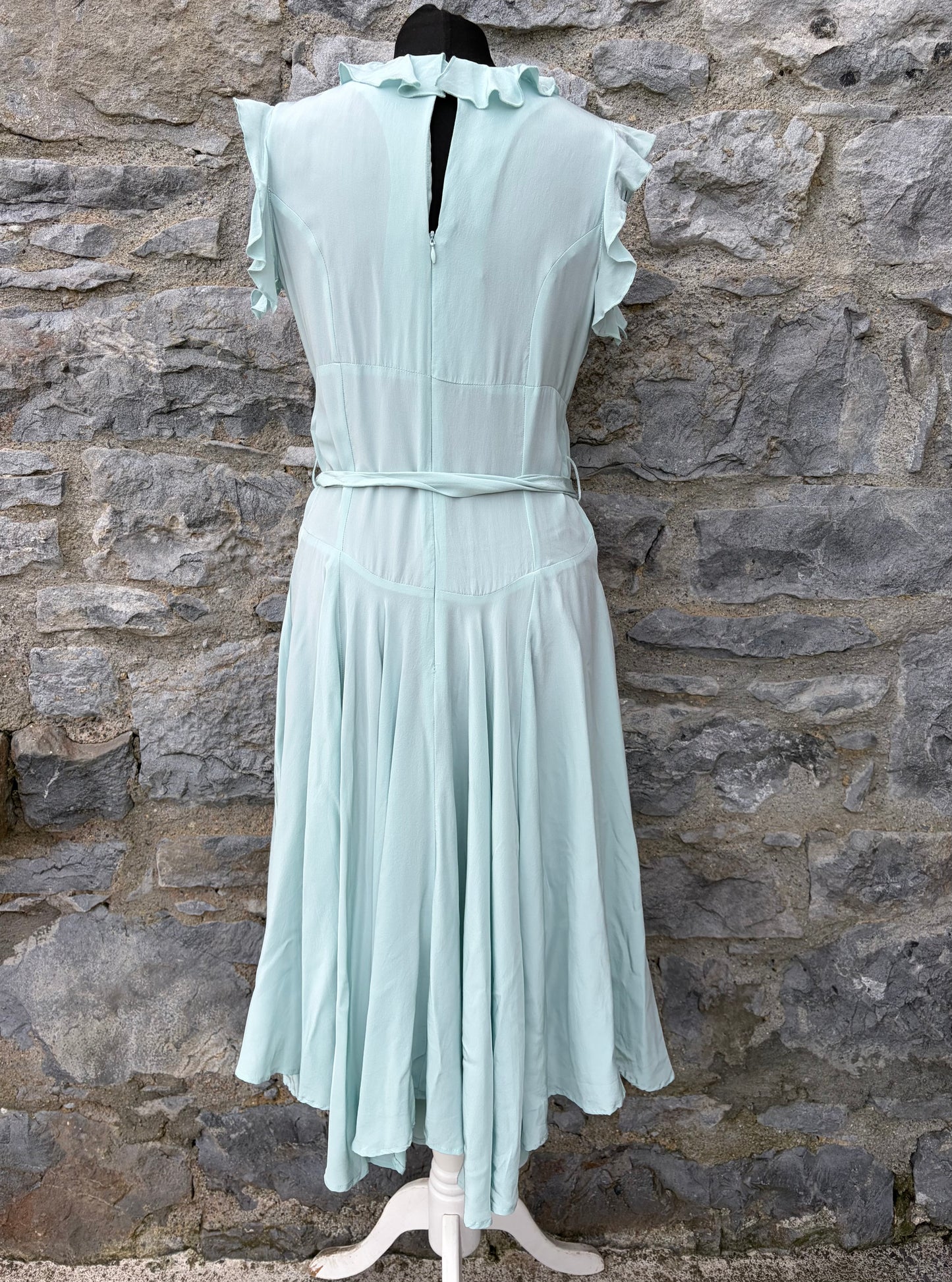 Mint silk dress uk 8-10