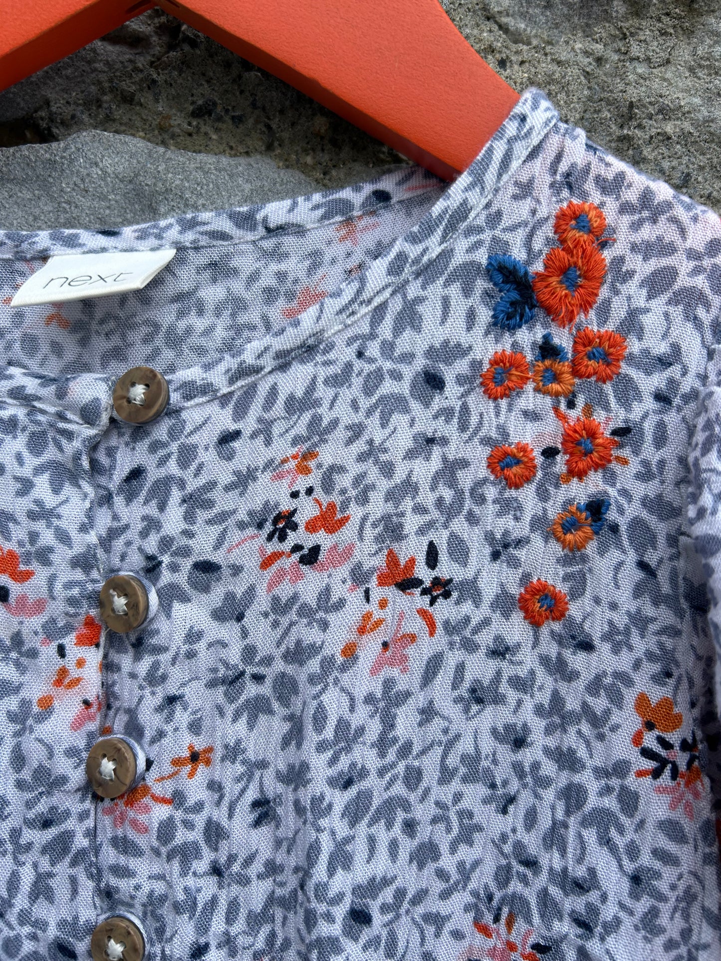 Blue floral jumpsuit 9-12m (74-80cm)