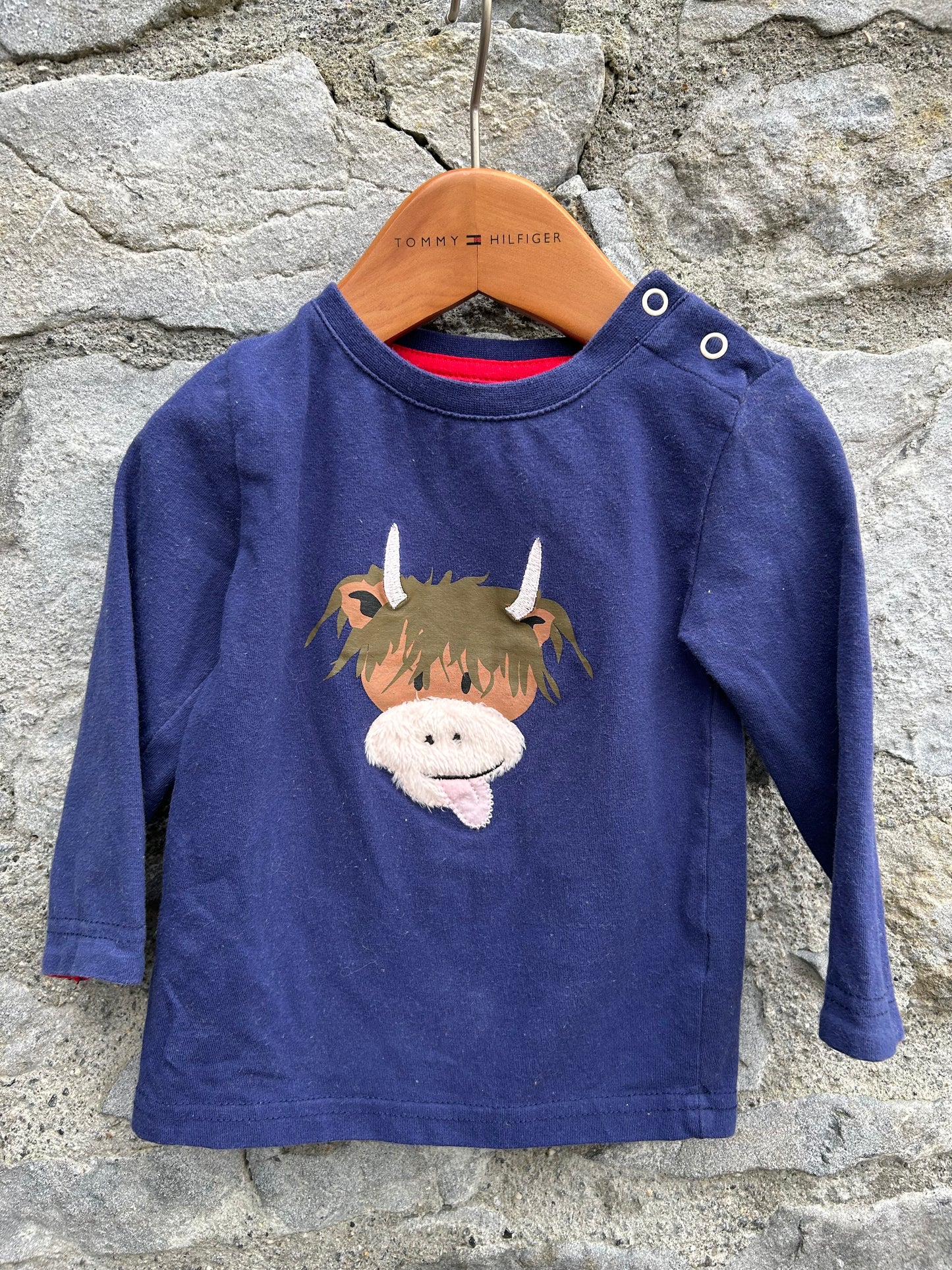 Yak navy top 6-9m (68-74cm)