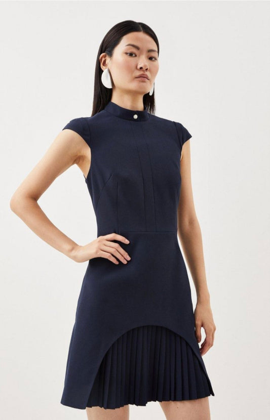 Military Tailored Mini navy Dress uk 12-14