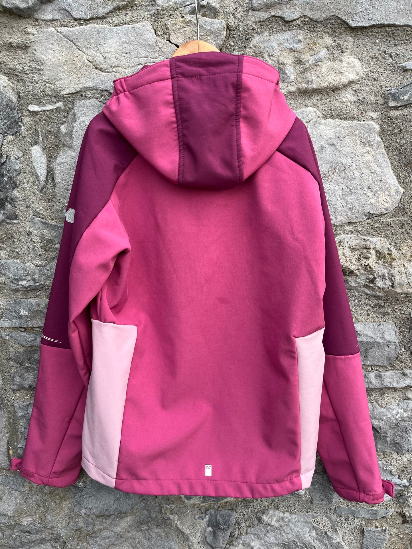Pink softshell jacket 12-13y (152-158cm)