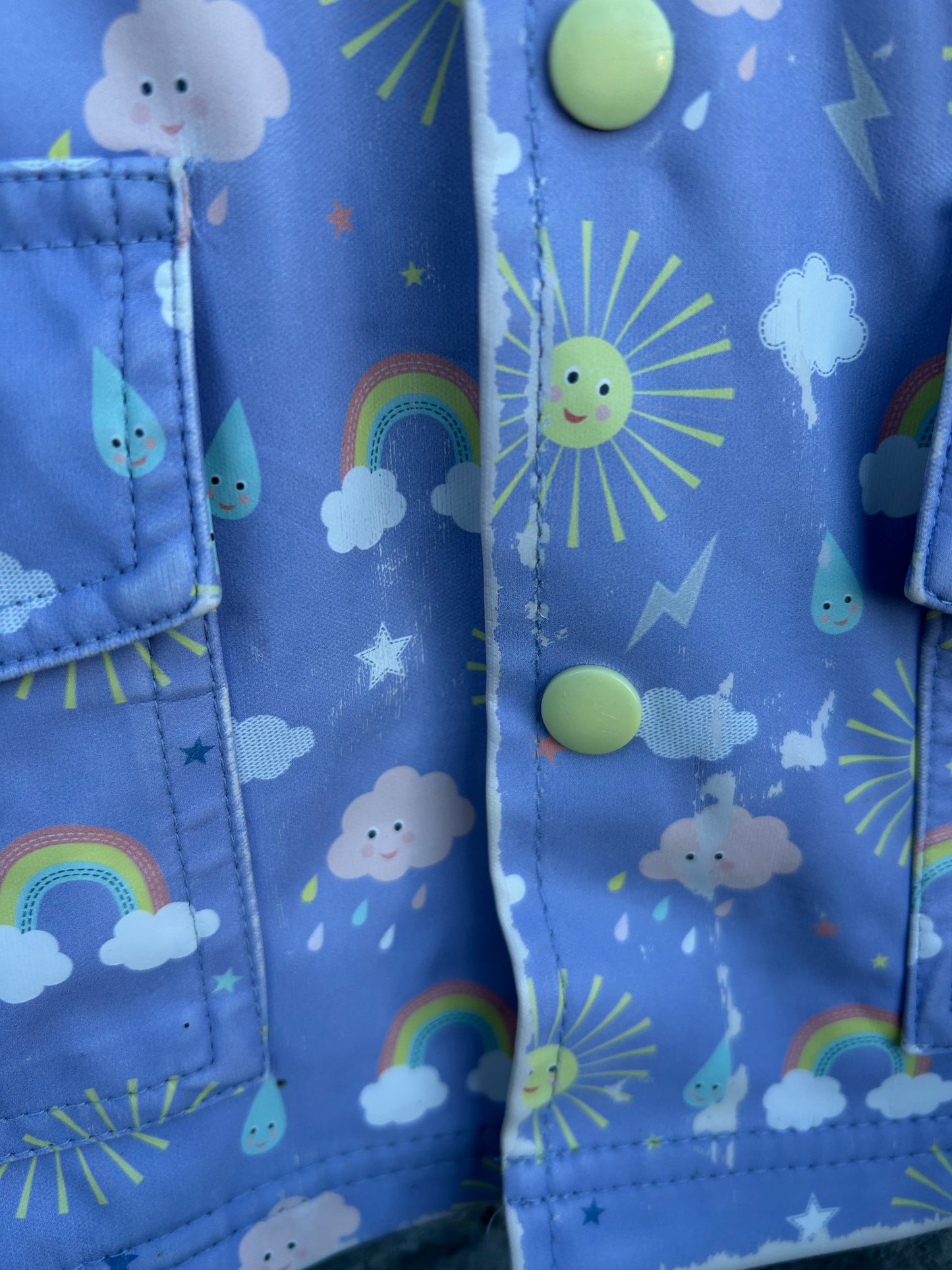 Blue weather raincoat 18-24m (86-92cm)