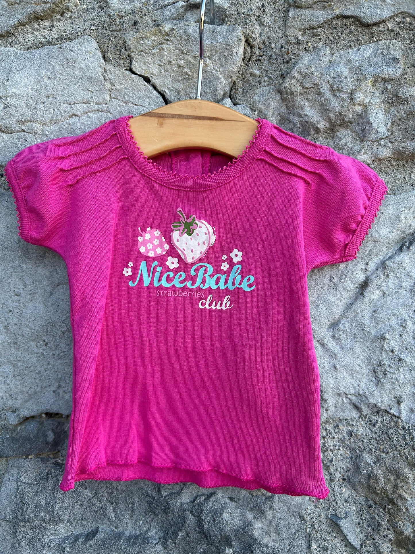 Nice babe club pink T-shirt 0-1m (50-56cm)