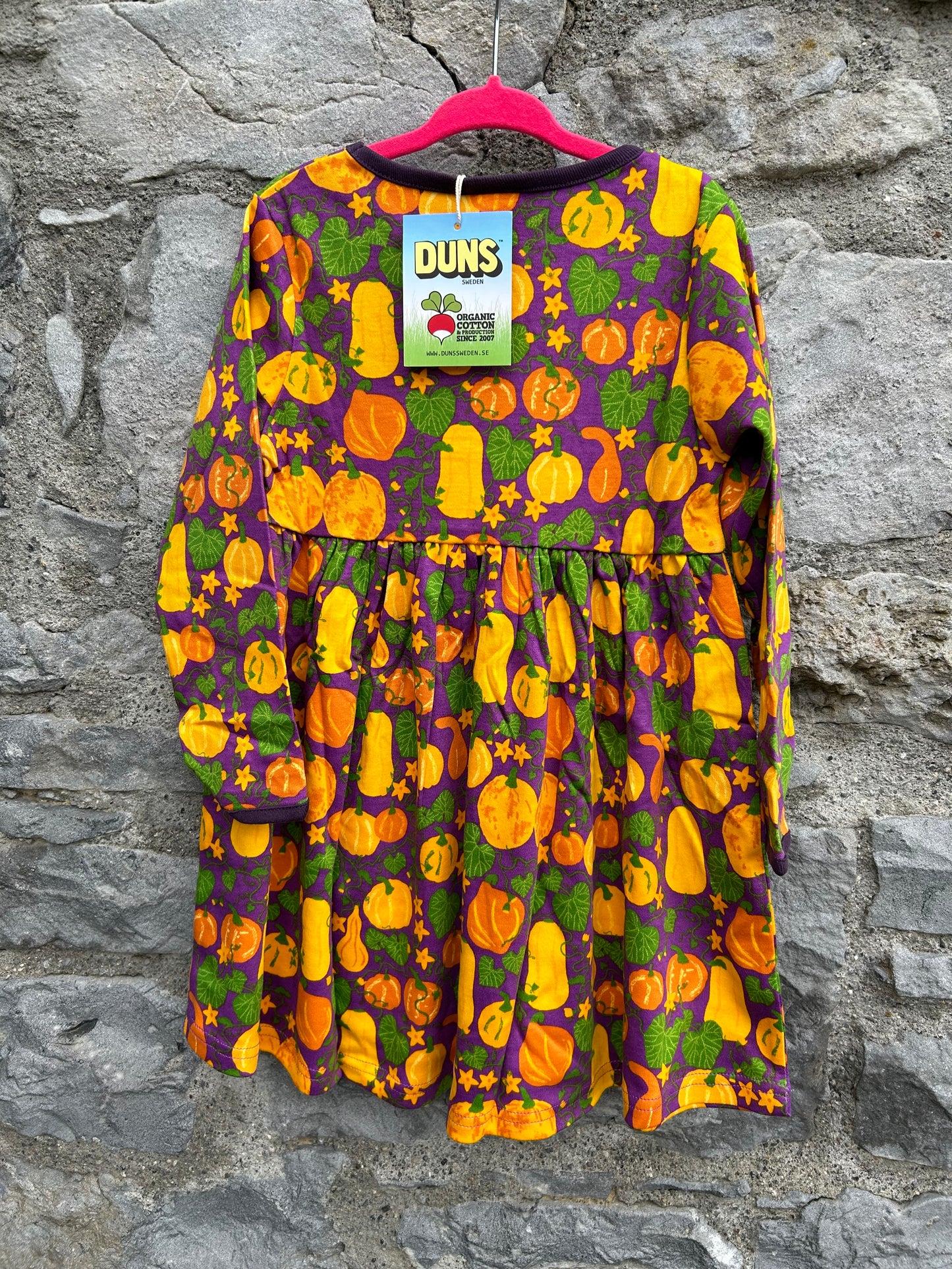 Pumpkins purple dress 4y (104cm)