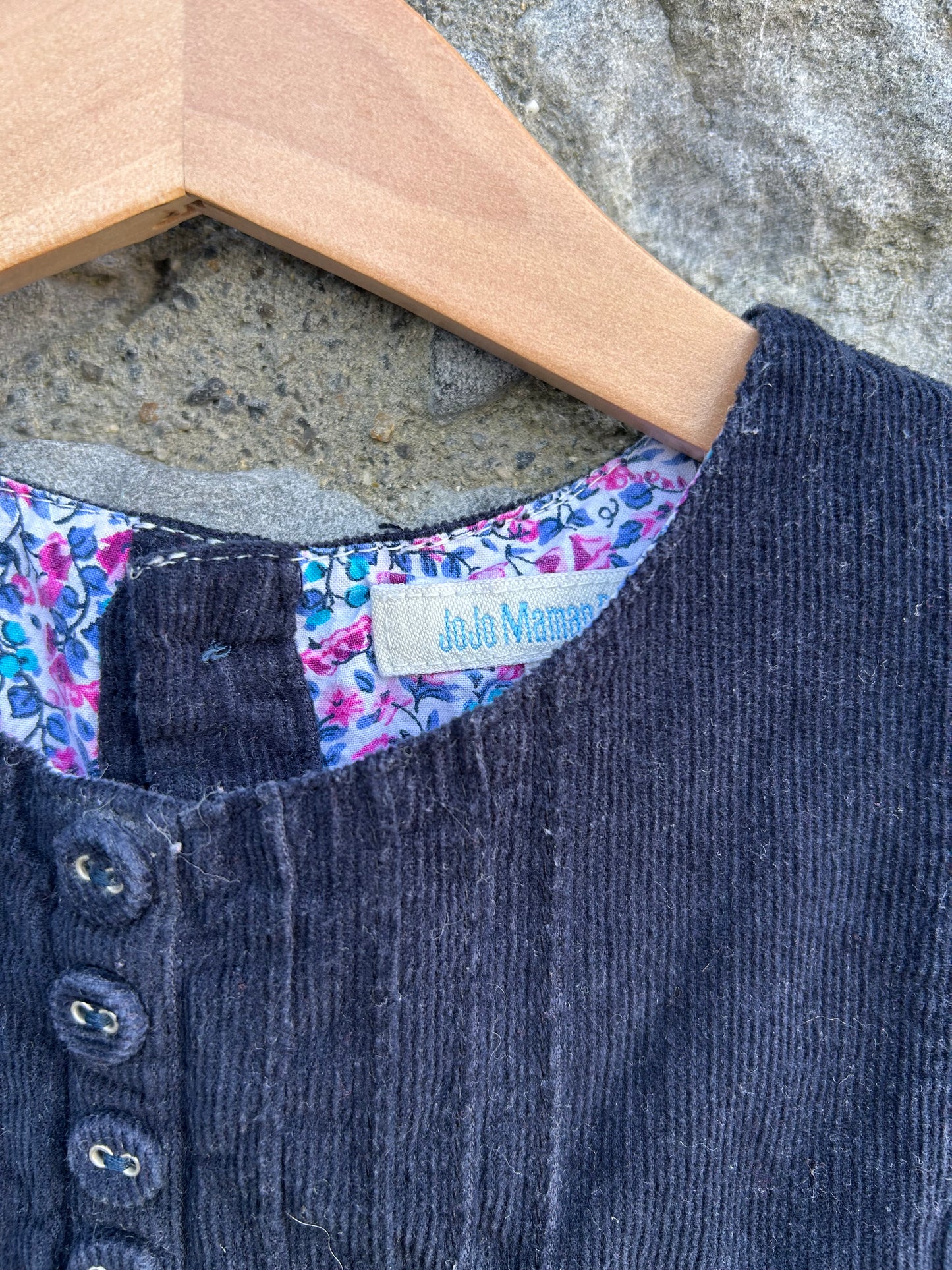 Navy corduroy dress 2-3y (92-98cm)