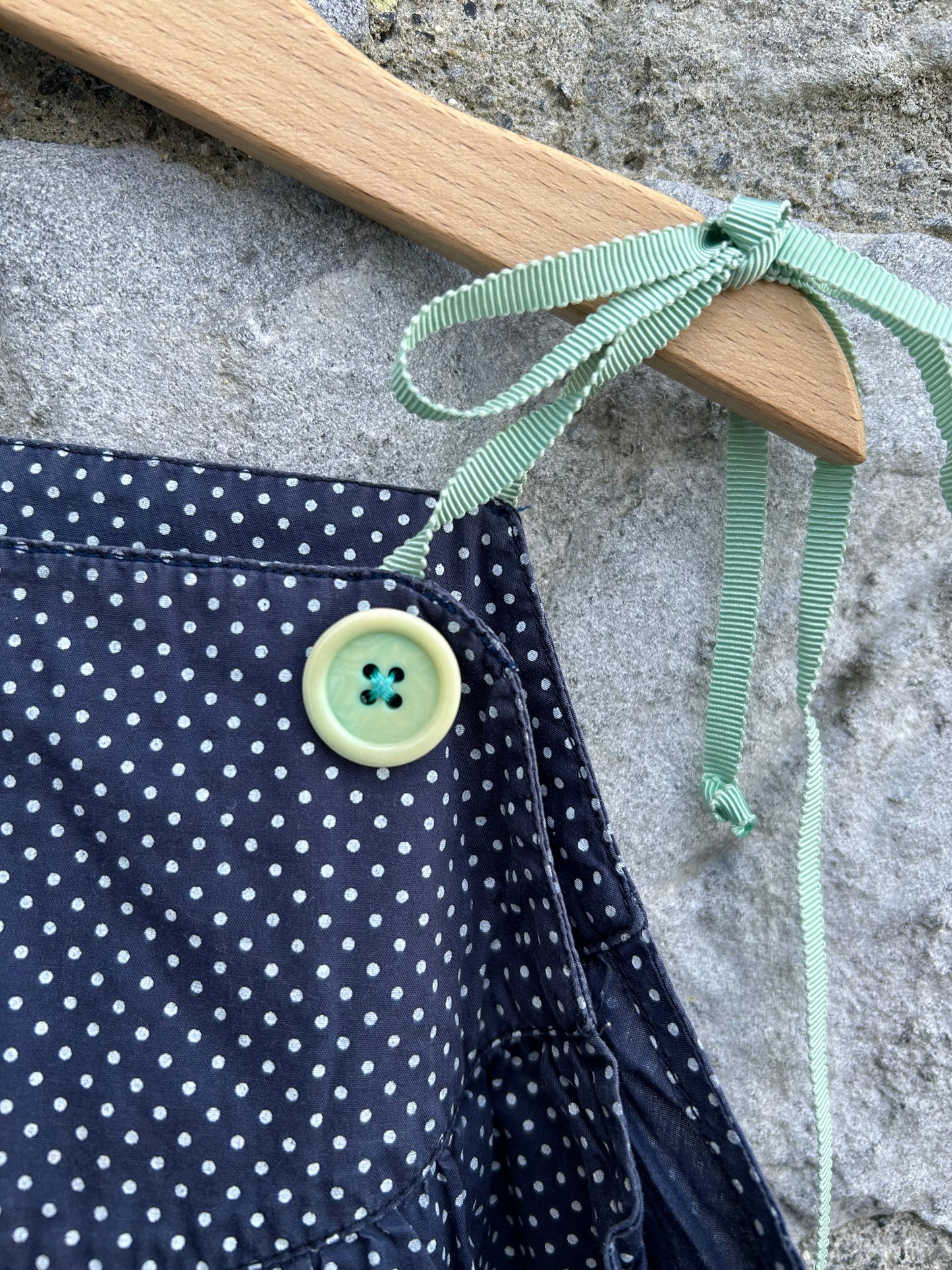 Navy dotty dress 18-24m (86-92cm)