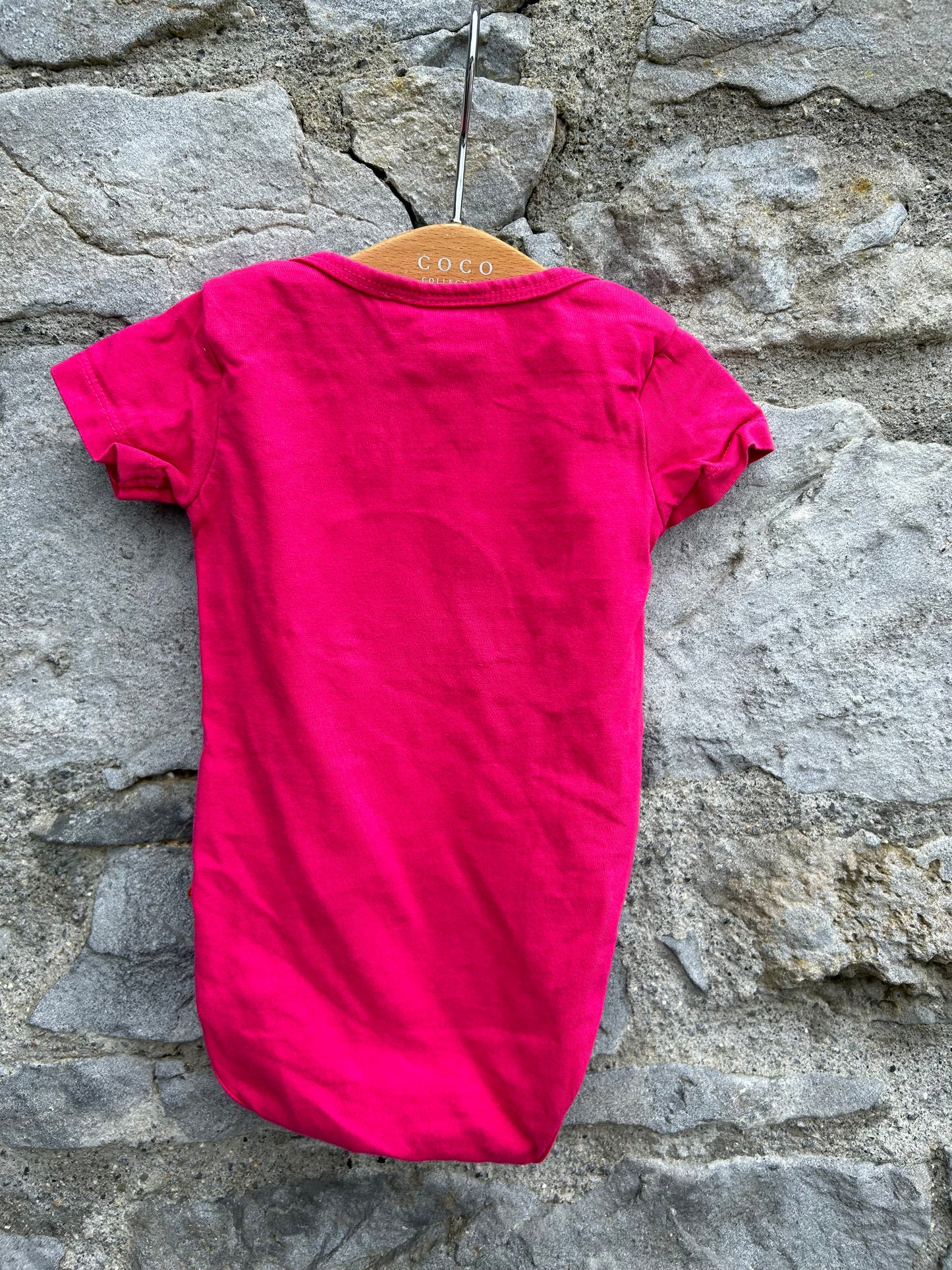 Whale pink vest 3-6m (62-68cm)