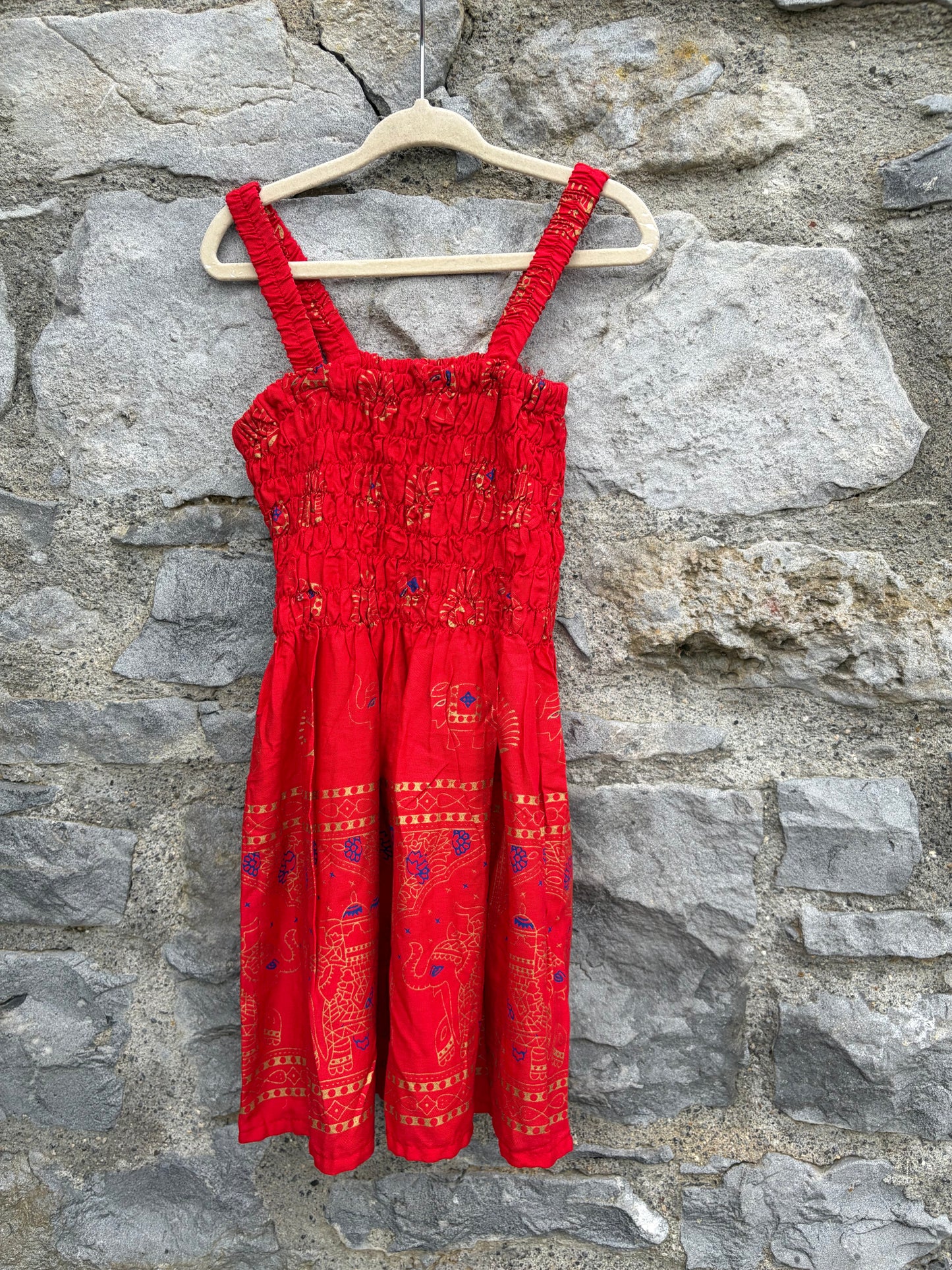 Summer red dress 4-5y (104-110cm)