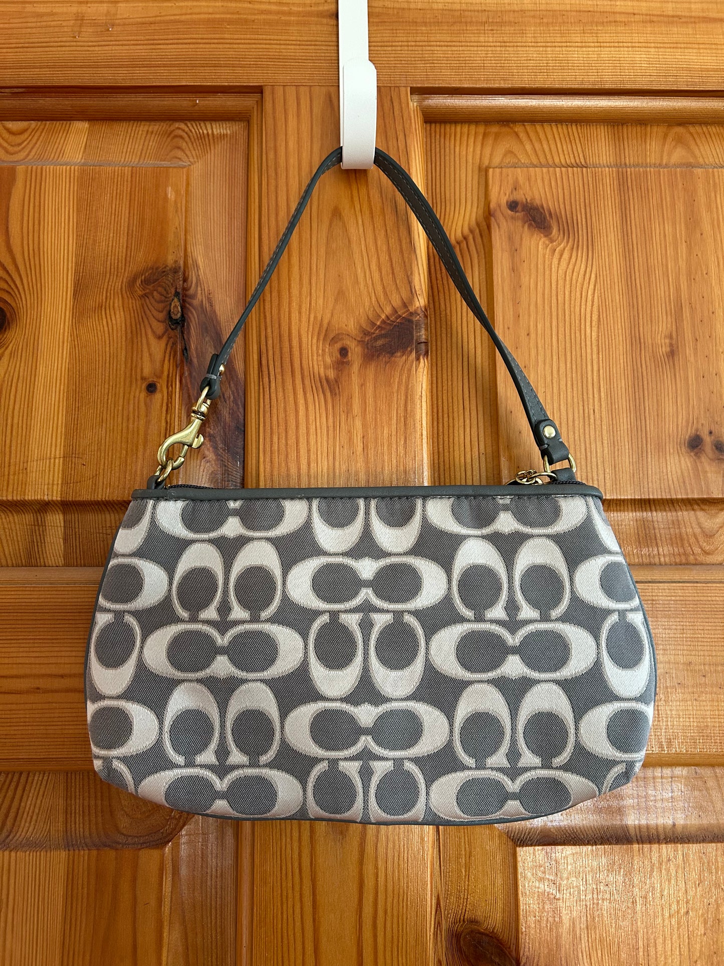 Grey purse bag