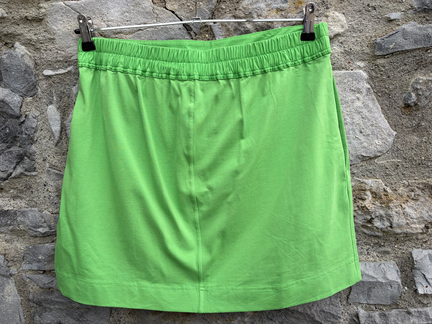 Green Jersey Mini skirt uk 12-14