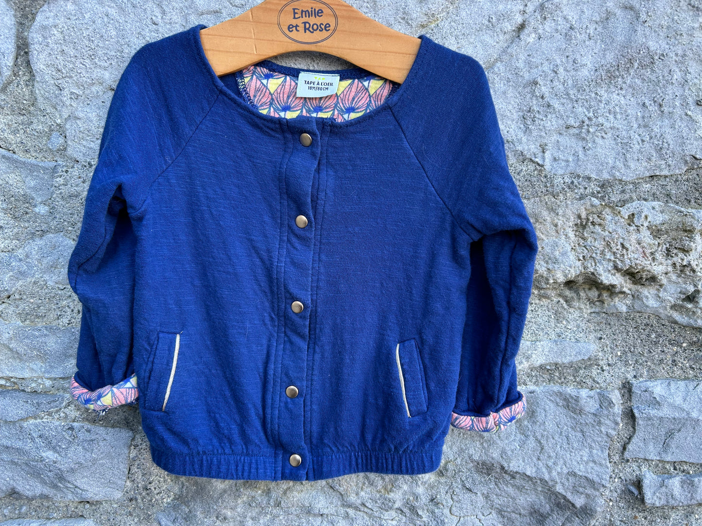 Blue jacket 12m (80cm)
