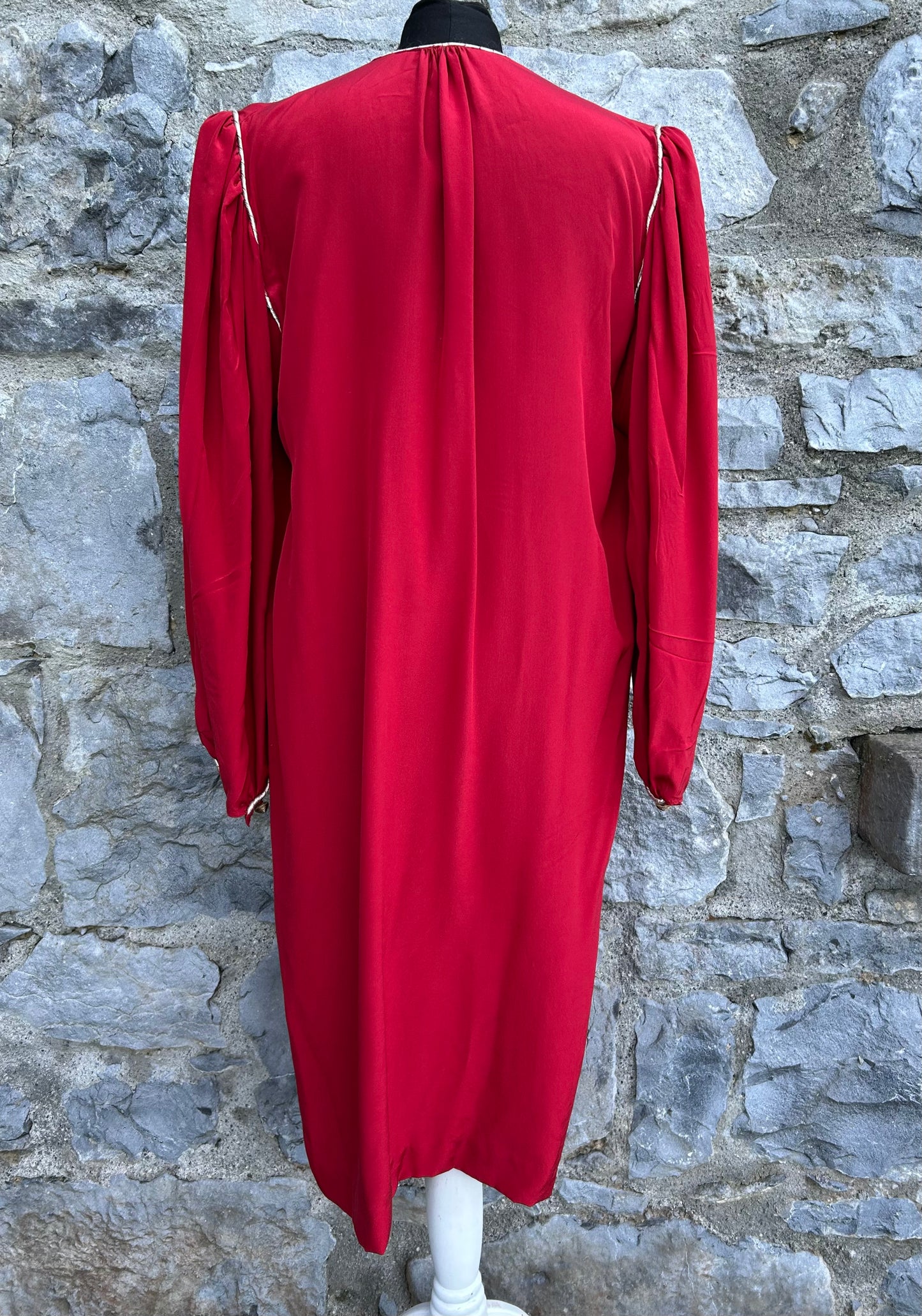 80s red dress uk 12-14