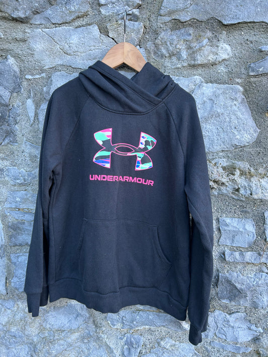 Black neon logo hoodie  12-13y (152-158cm)