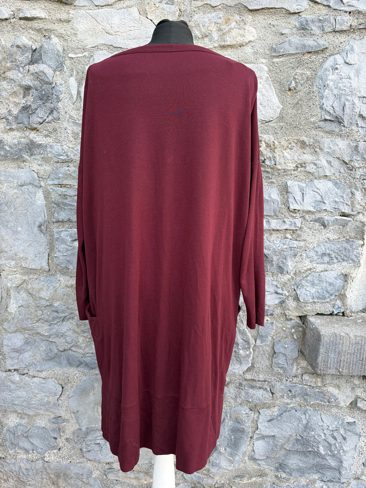 Maroon oversize dress uk 8-10