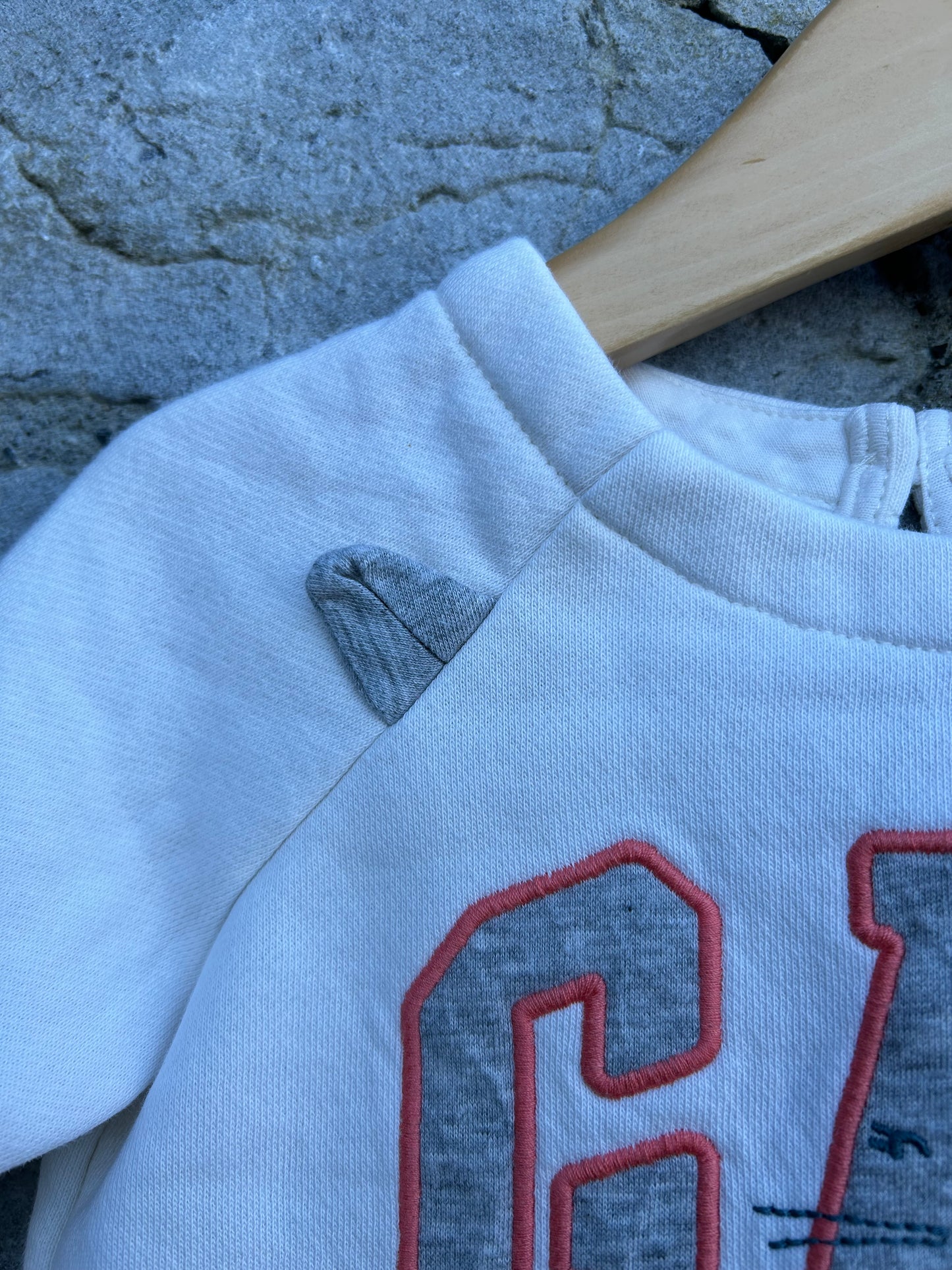 Off white mouse sweatshirt 12m (80cm)