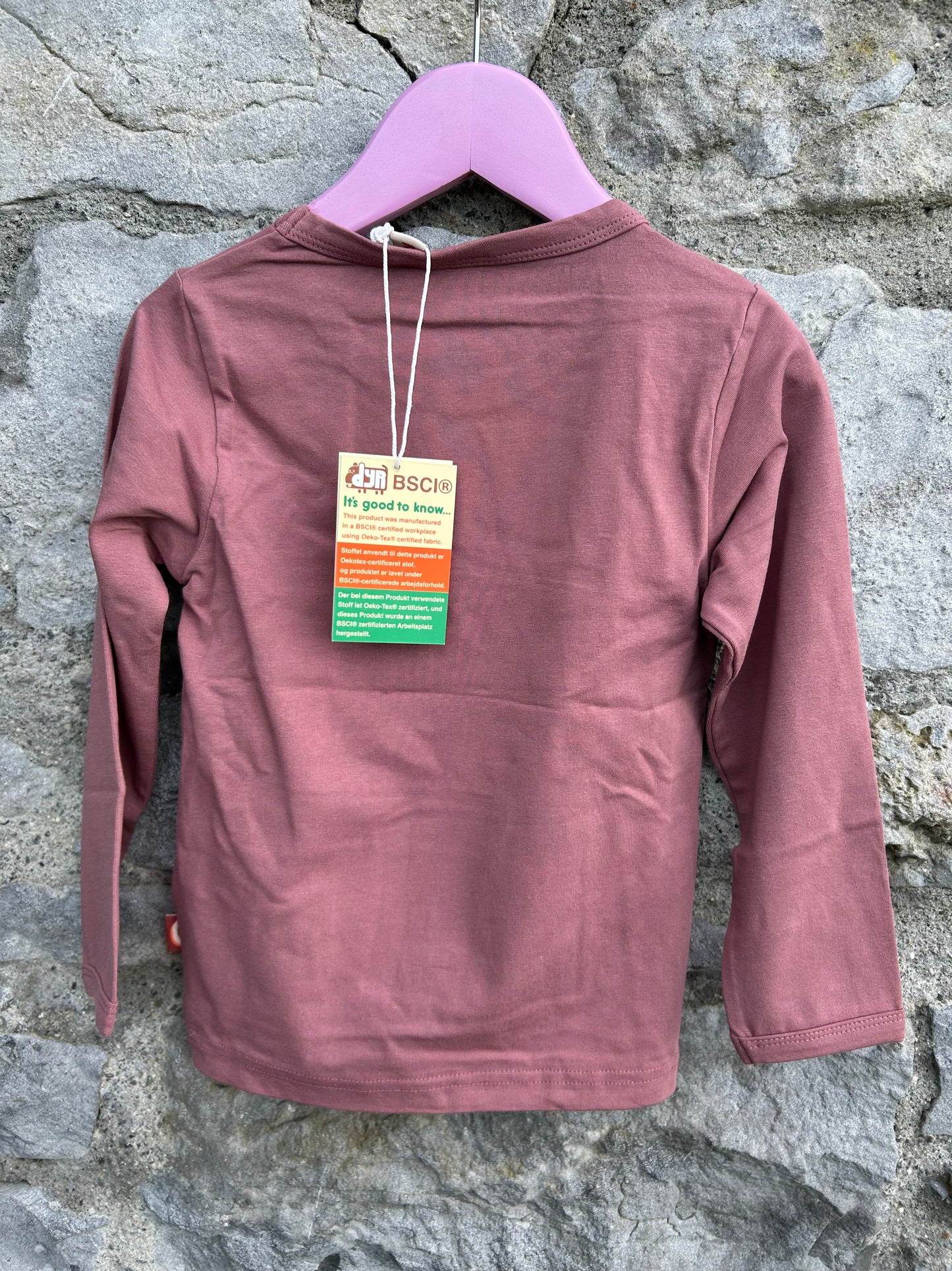 Angry gorilla dusty pink top 2-3y (92-98cm)