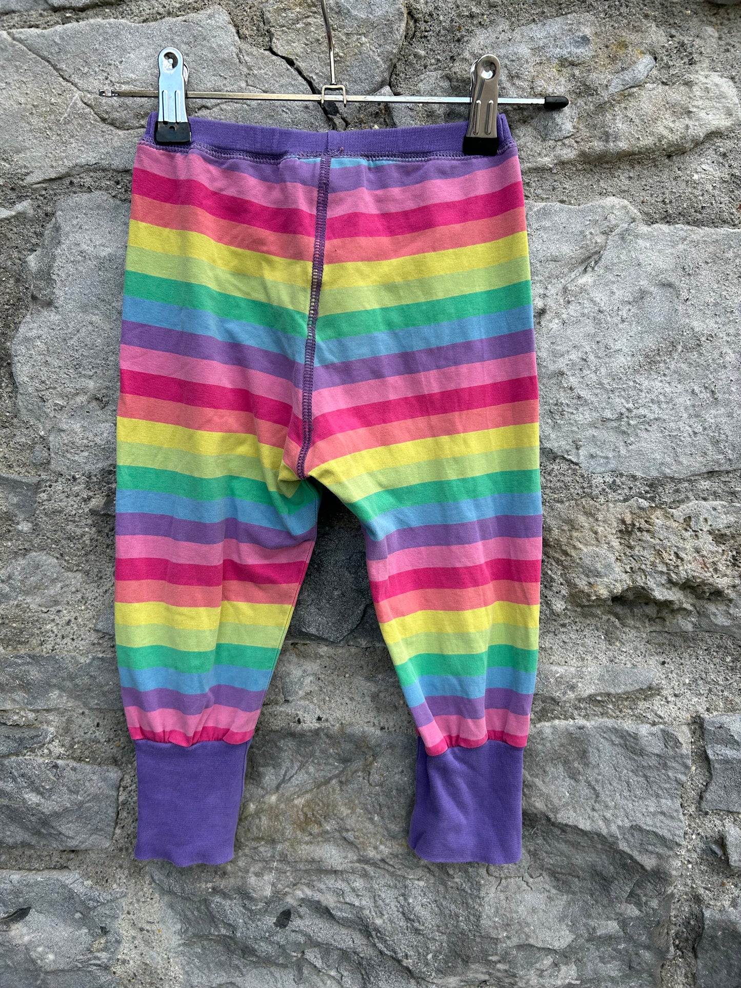 Rainbow stripy pants 12-18m (80-86cm)