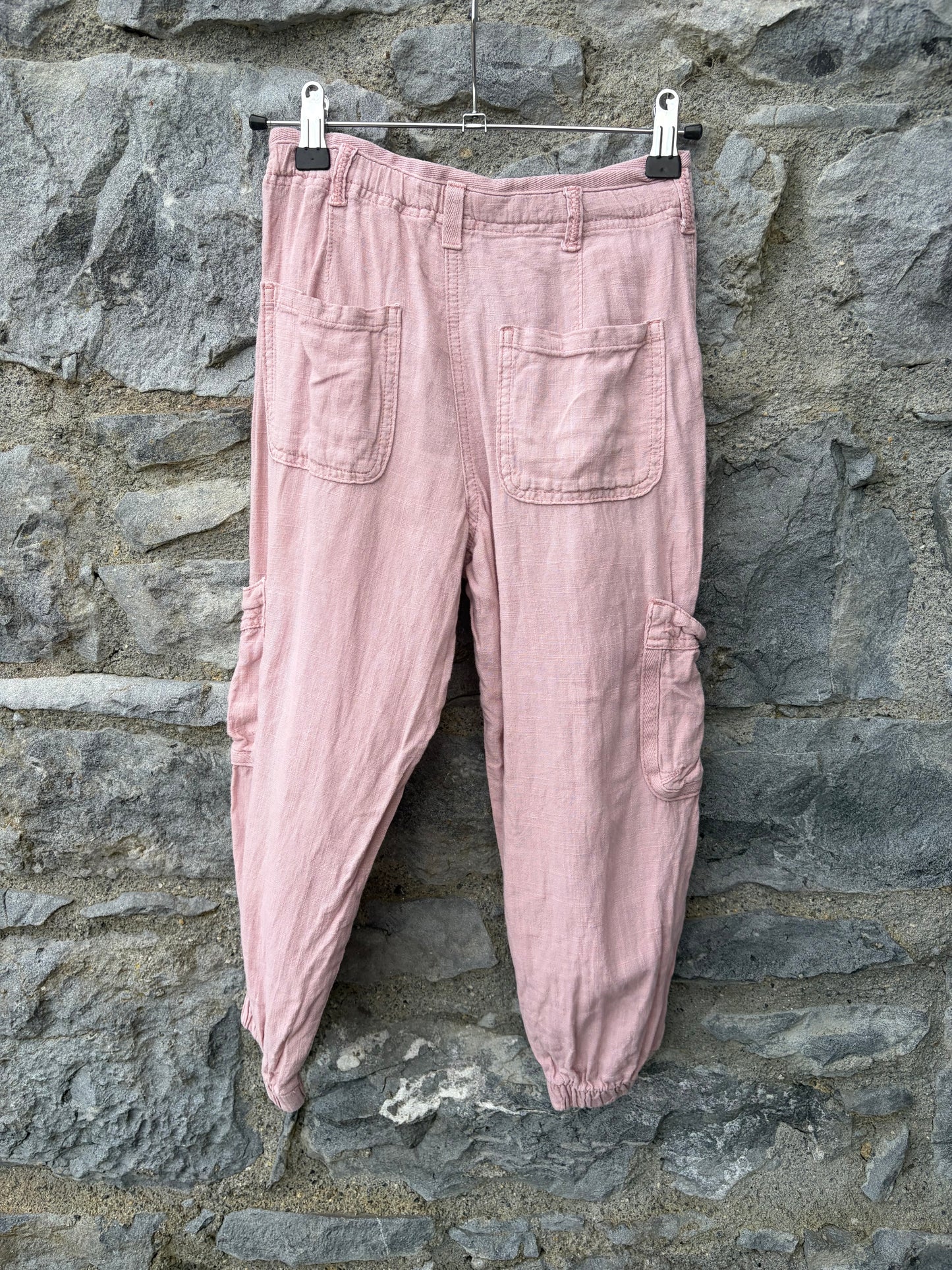 Pink linen pants 6-7y (116-122cm)