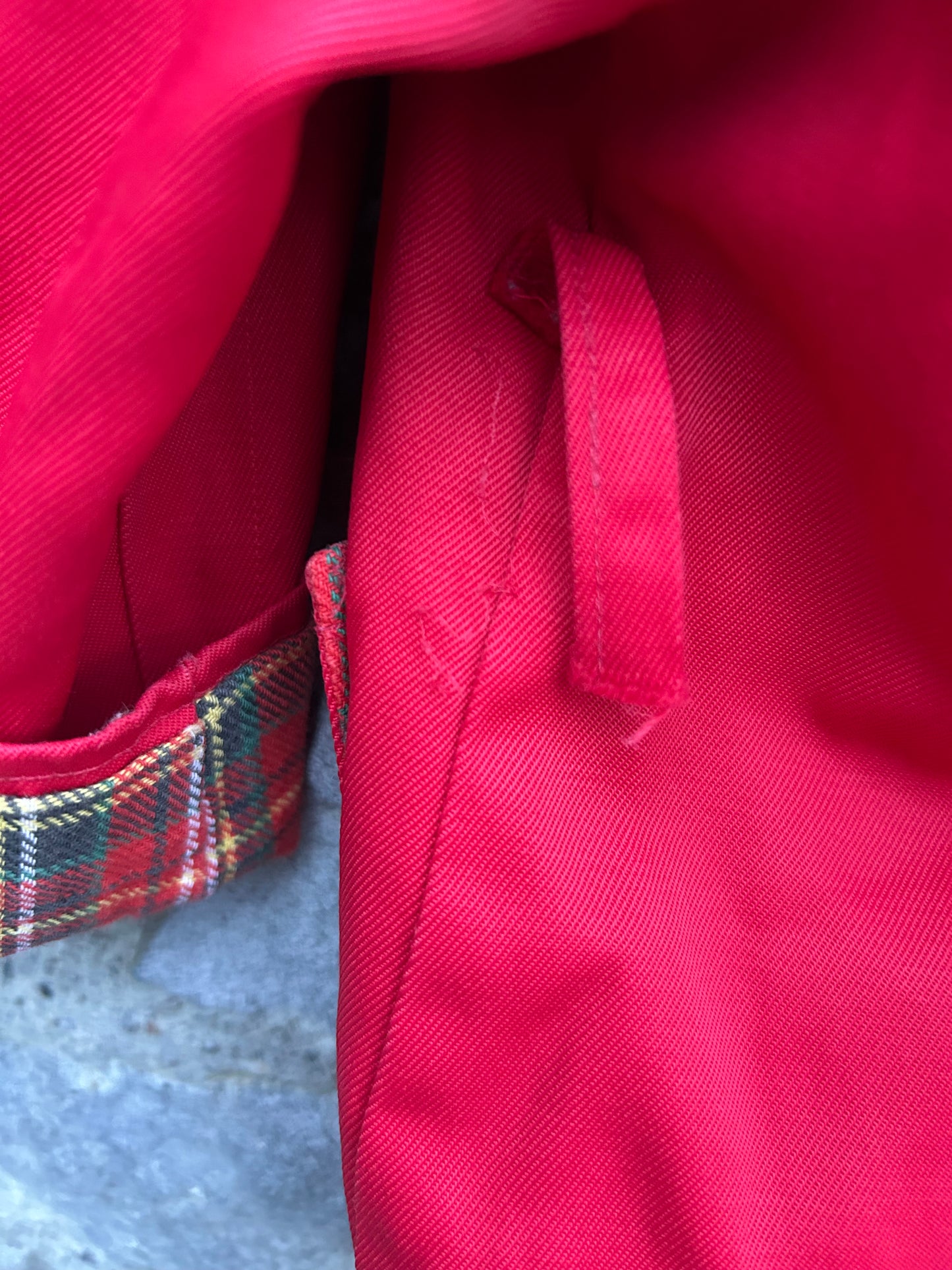 70s Red hooded jacket 9-12m (74-80cm)