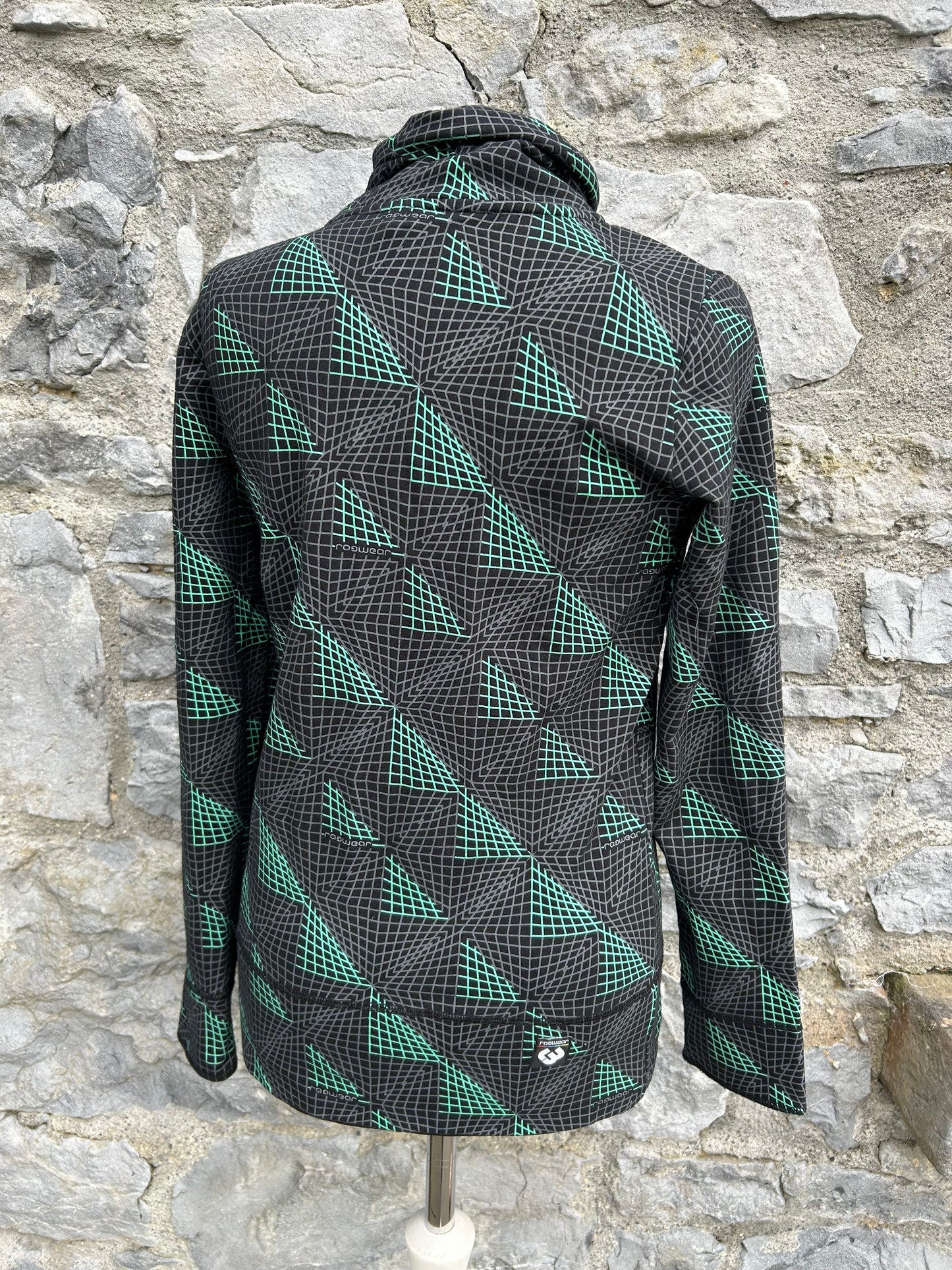 Jacket with an asymmetrical zip uk 8