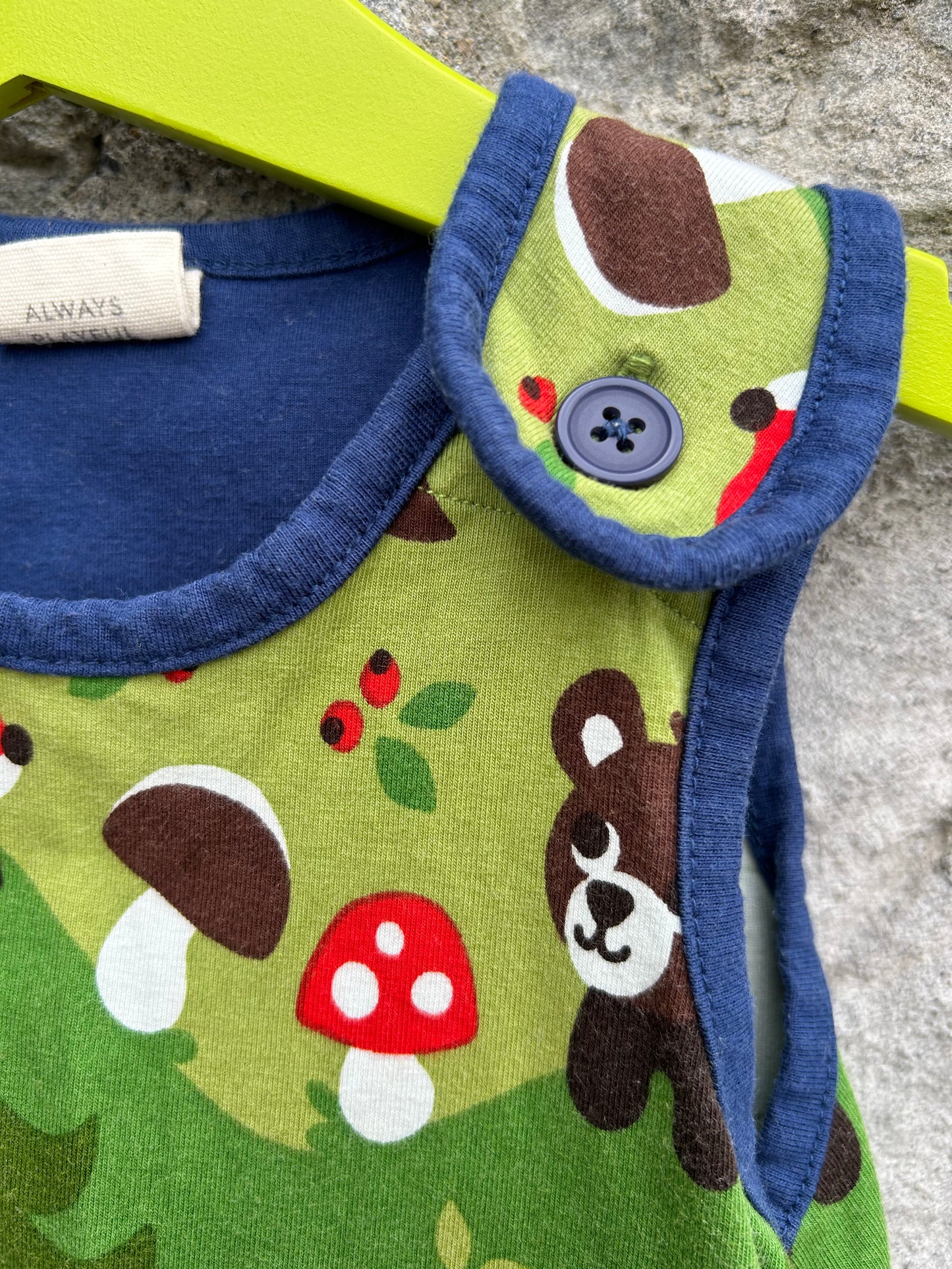 Autumn Forest Green pinafore 18-24m (86-92cm)