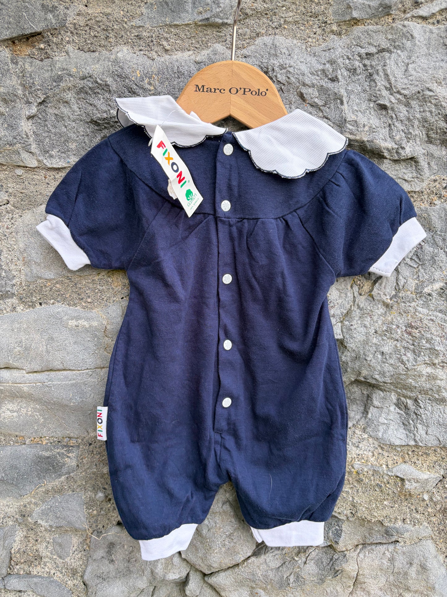 90s navy sailor rompers 3m (62cm)