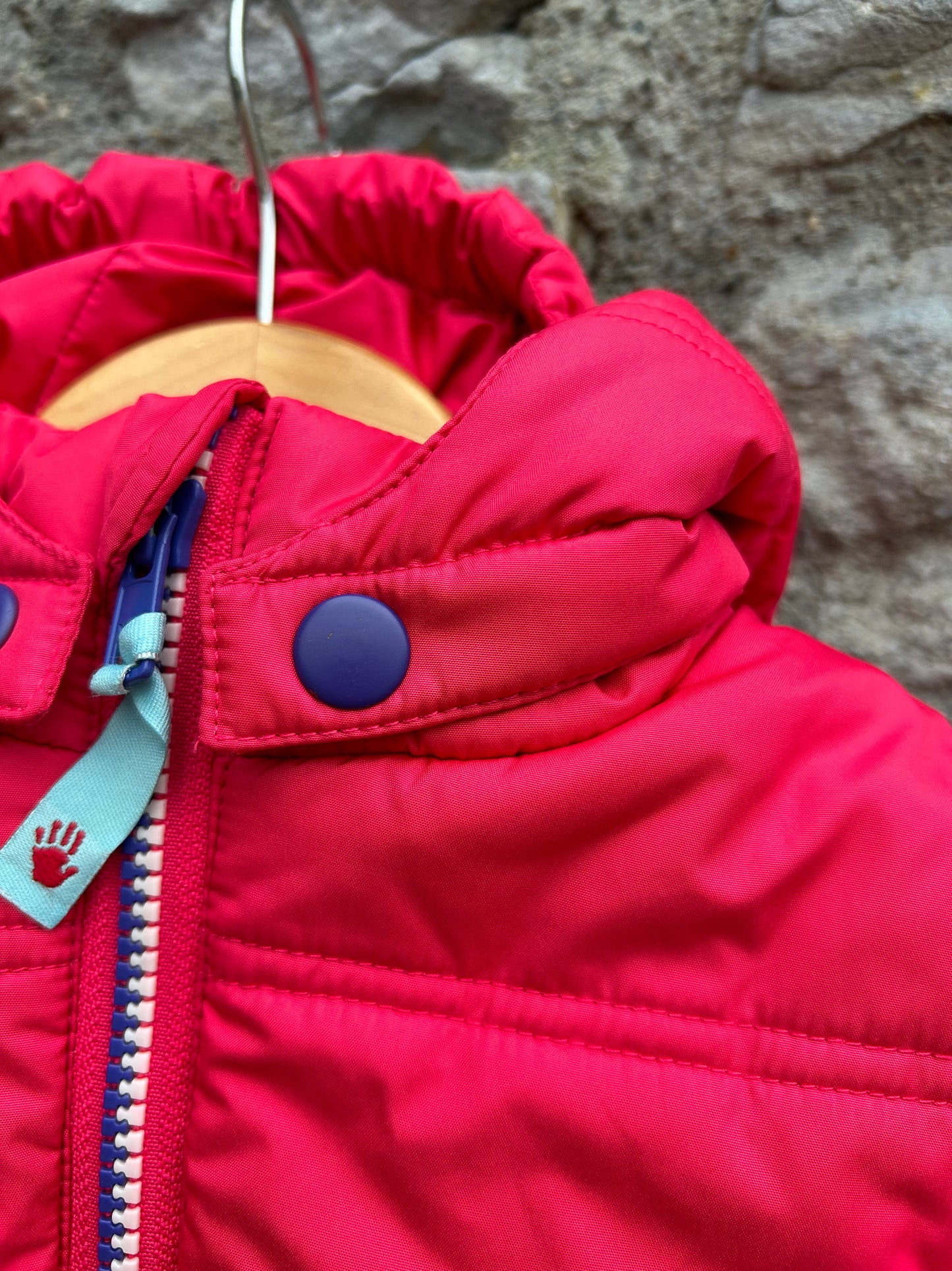 Pink puffy jacket 9m (74cm)